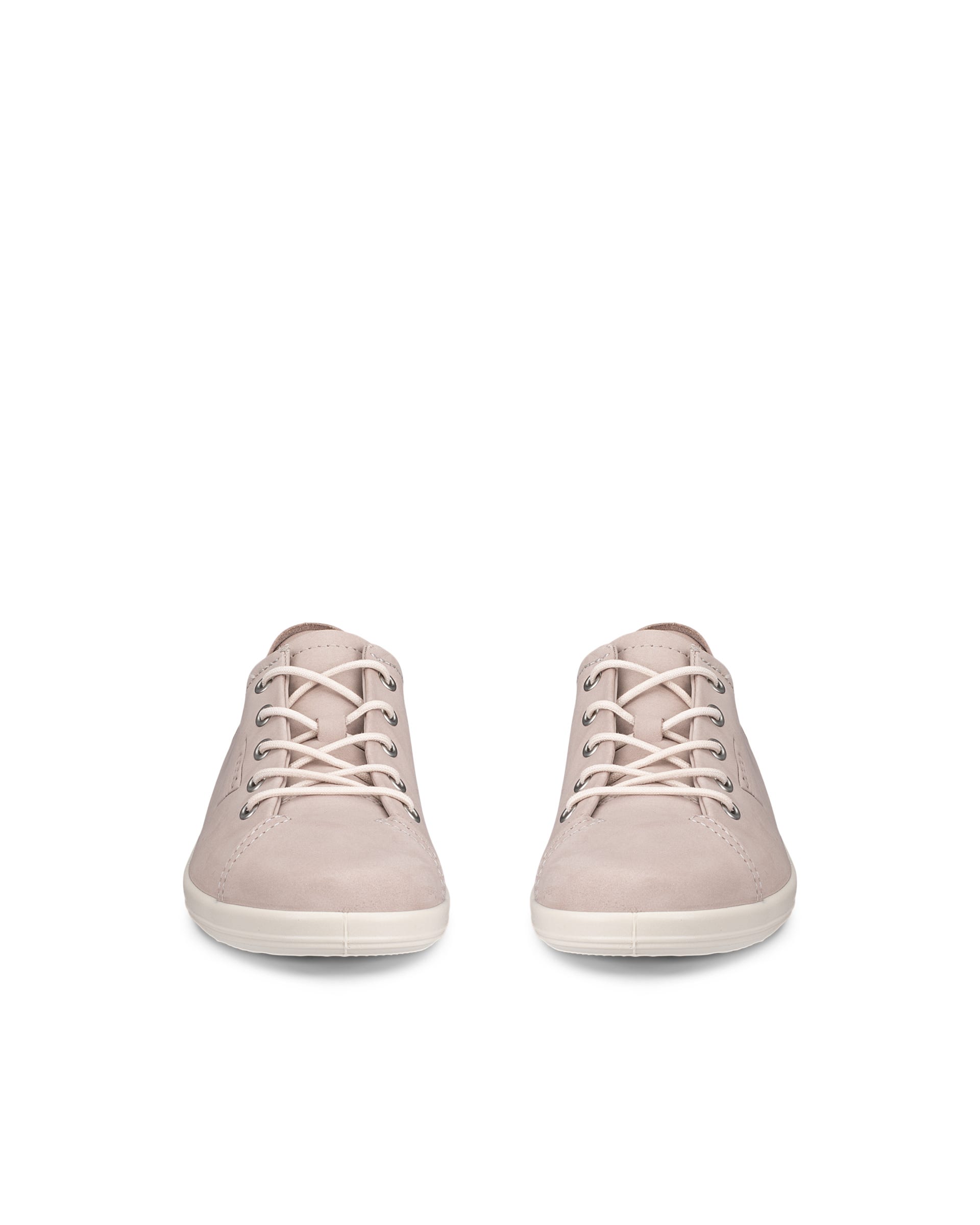 Women's ECCO® Soft 2.0 Nubuck Walking Shoe - Grey - Front pair