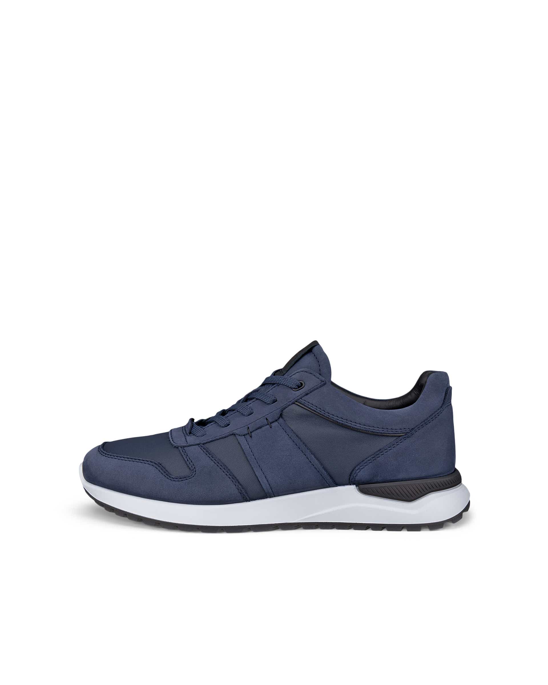 Men's ECCO® ASTIR NEO Leather Sneaker - Blue - Outside