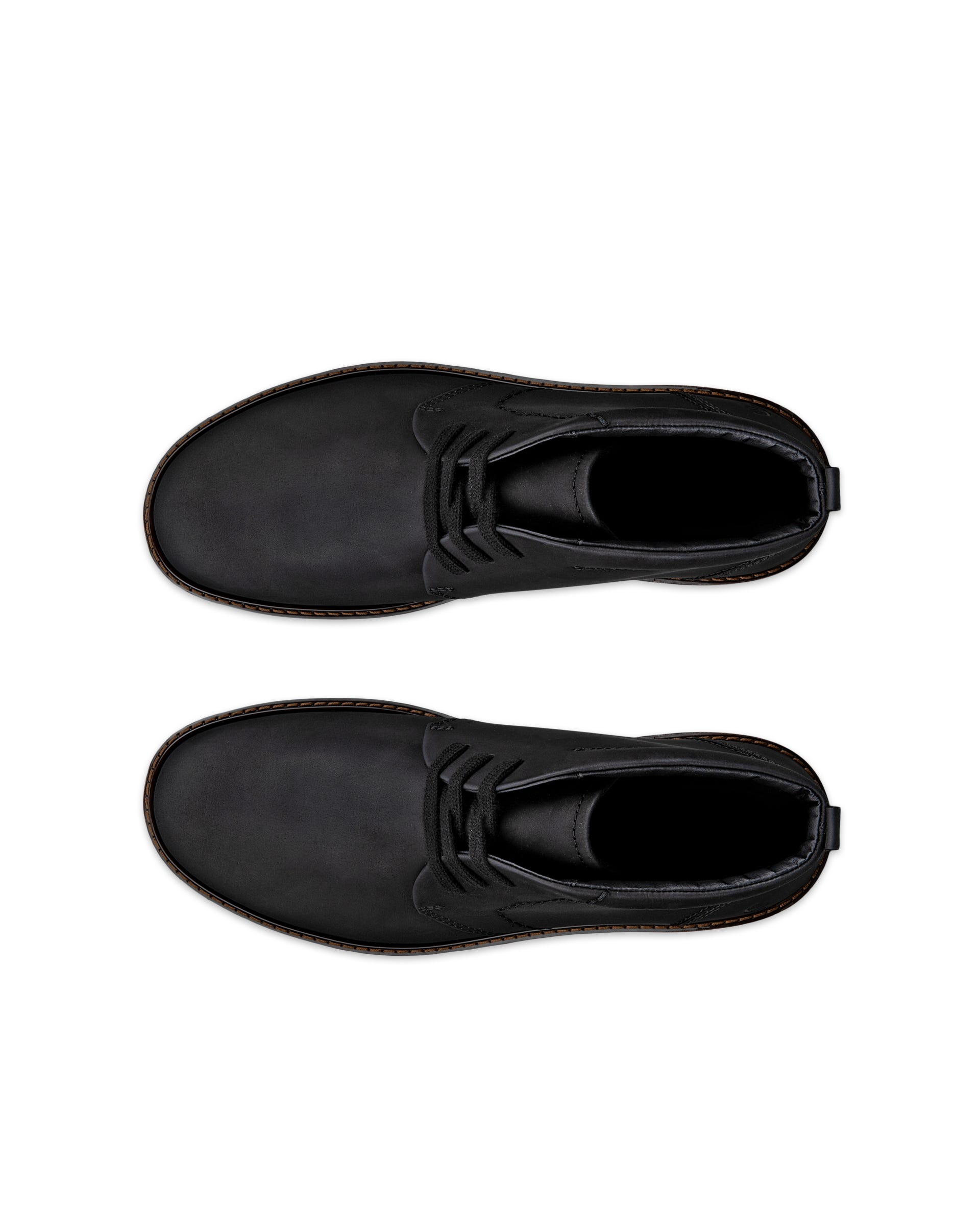 Men's ECCO® Turn Nubuck Gore-Tex Ankle Boot - Black - Top left pair