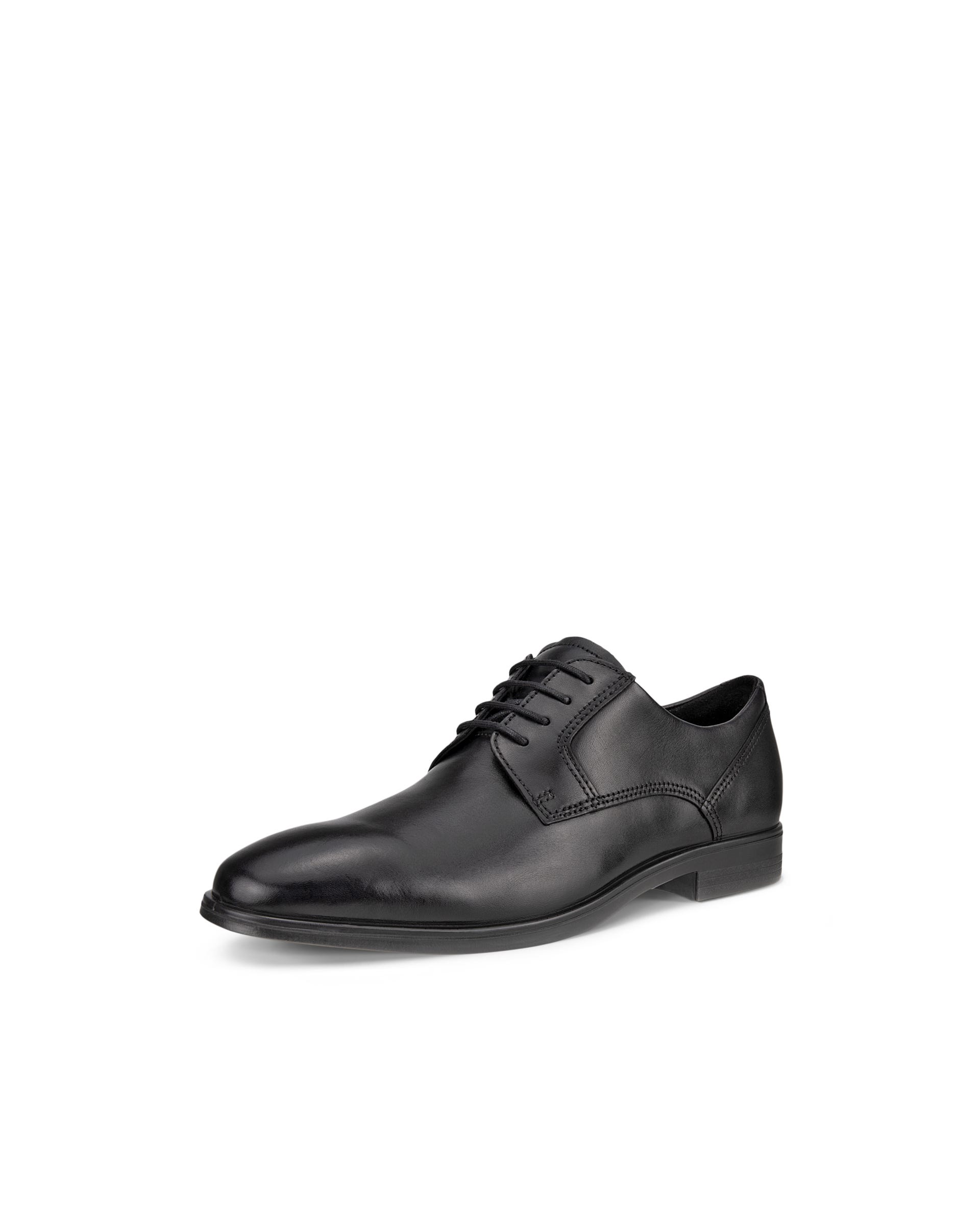 ECCO Men Queenstown Plain-toe Derby Shoes - Black - Main