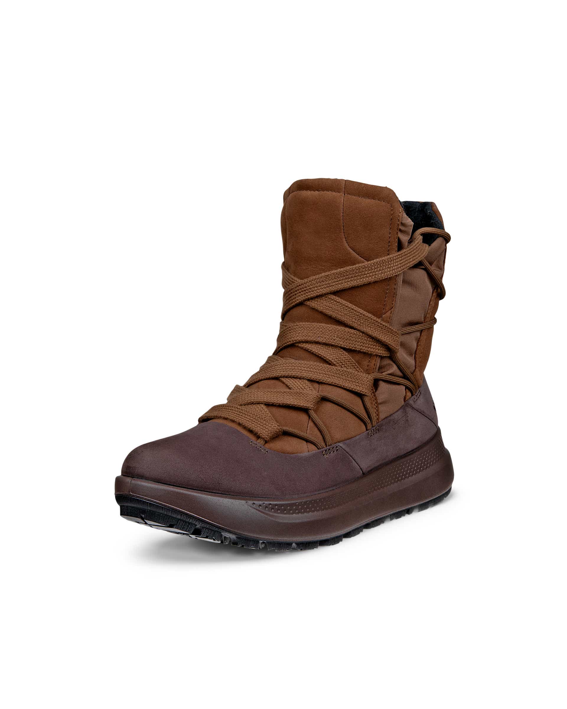 Women's ECCO® SOLICE Nubuck Gore-Tex Mid-Cut Outdoor Boot - Brown - Main