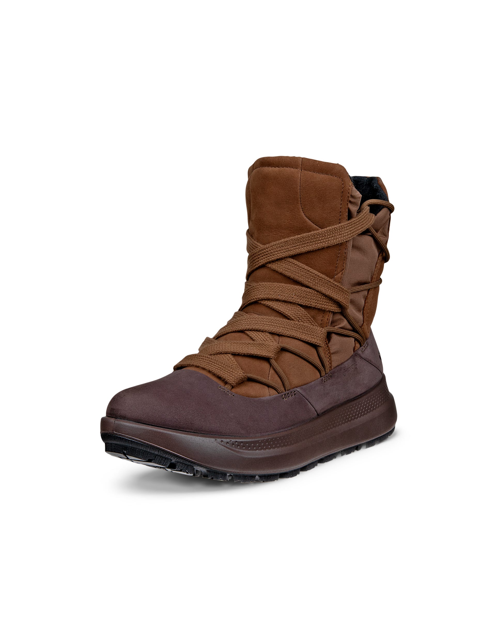 Women's ECCO® SOLICE Nubuck Gore-Tex Mid-Cut Outdoor Boot - Brown - Main