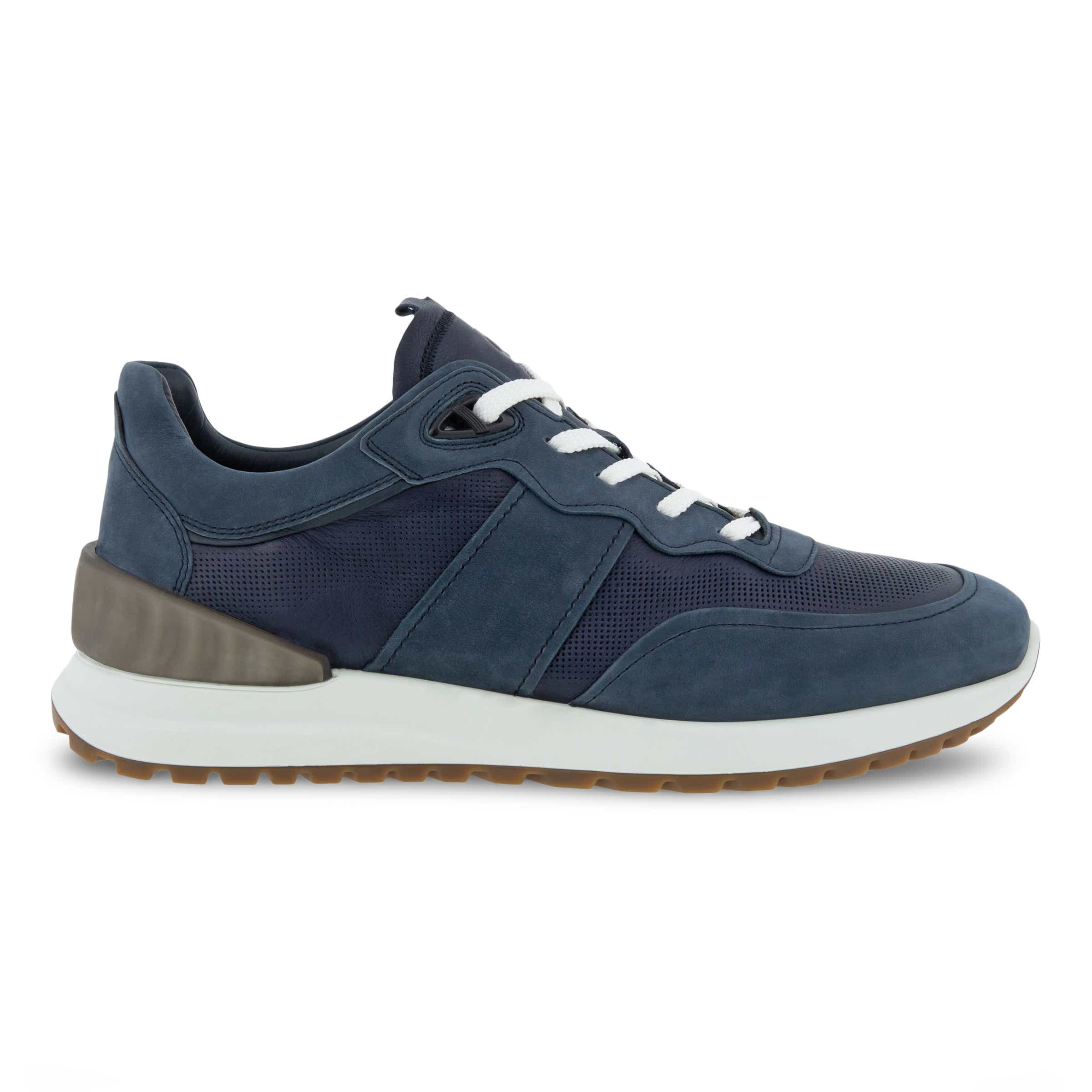 Men's ECCO® Astir Leather Sneaker - Blue - Outside