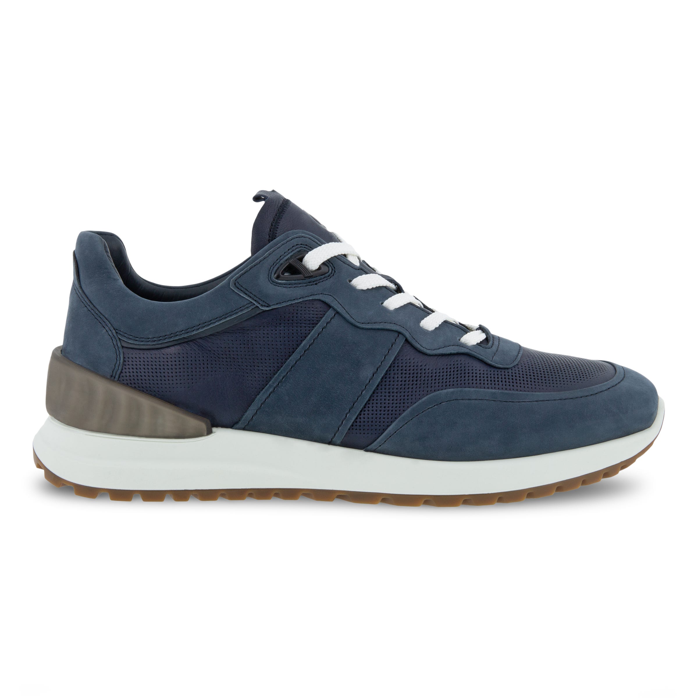Men's ECCO® Astir Leather Sneaker - Blue - Outside