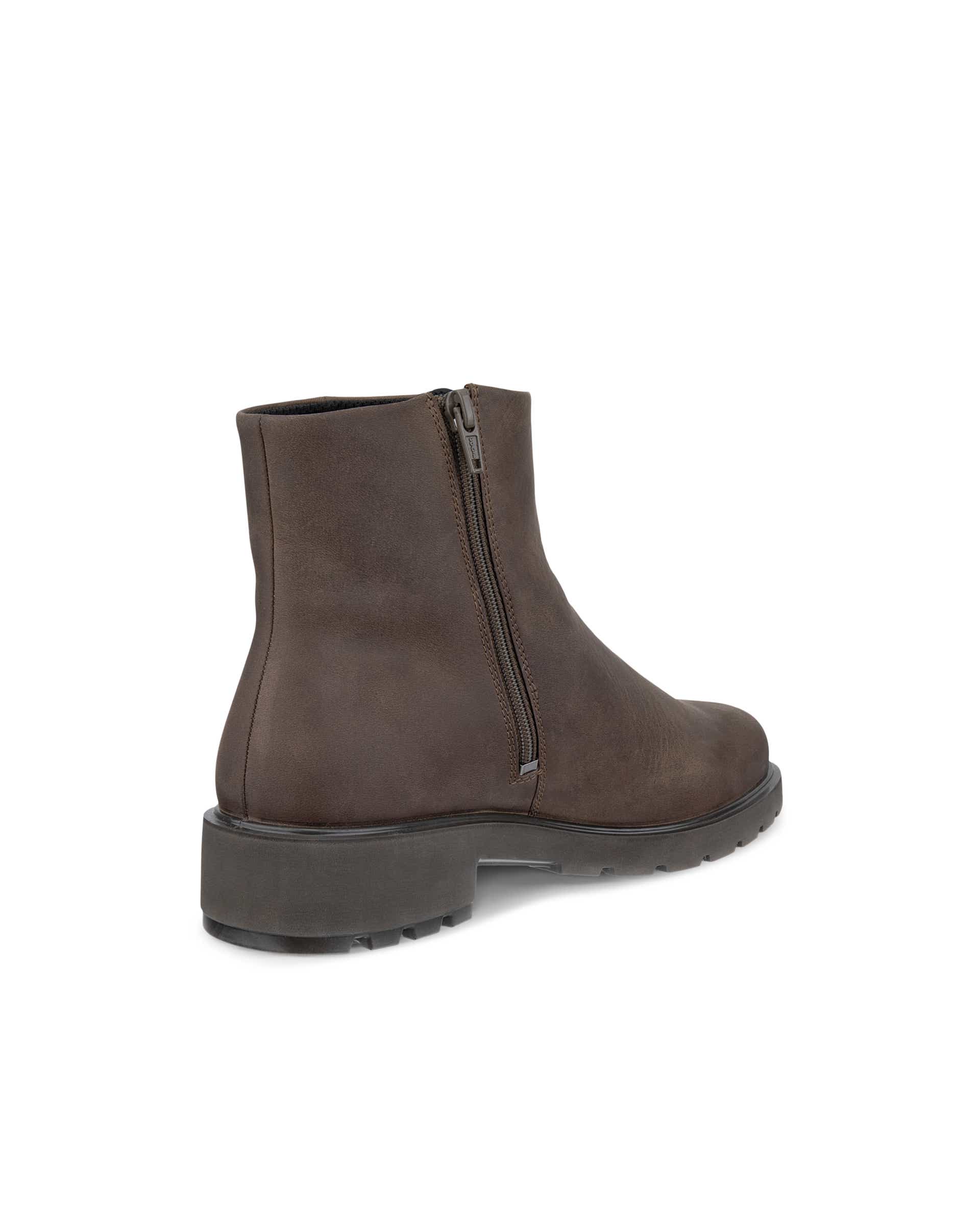 Women's ECCO® METROPOLE VIENNA Nubuck Waterproof Mid-Cut Boot - Brown - Back