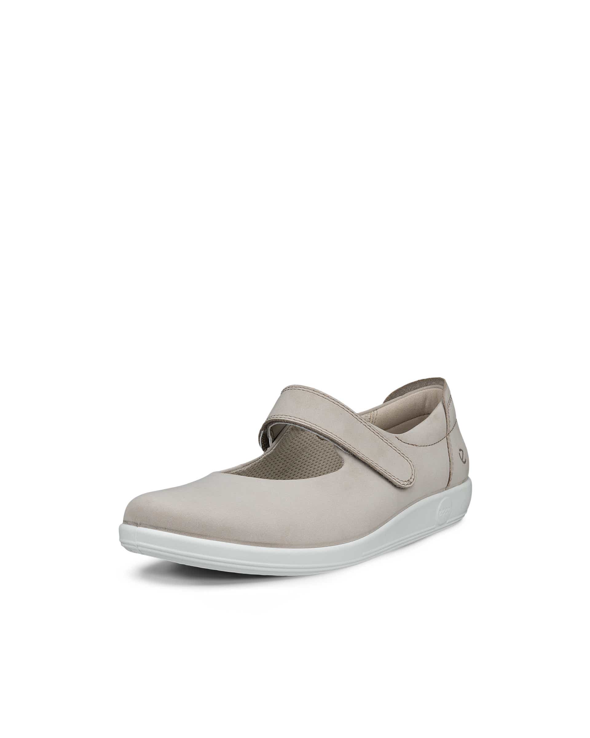 ECCO® SOFT 2.0 dame Mary Jane sko nubuk - Beige - Main