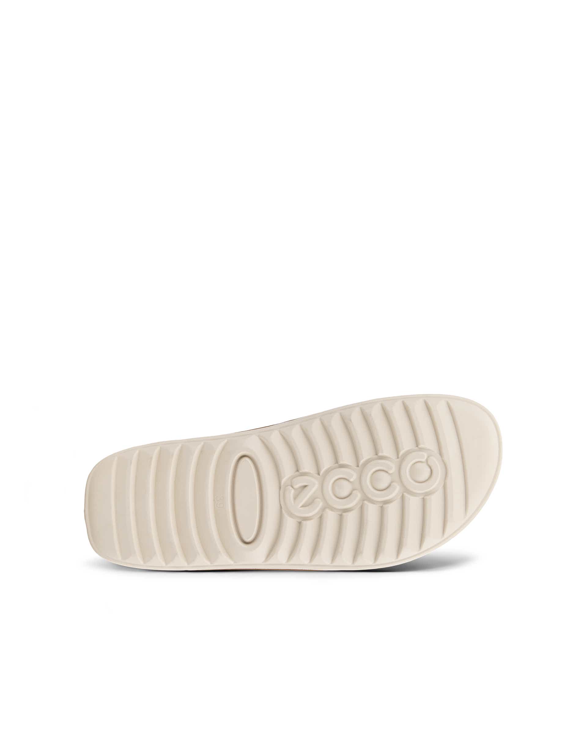 ECCO Cozmo Sandal Fluffy ウィメンズ ヌバック2ストラップサンダル - ブラウン - Sole