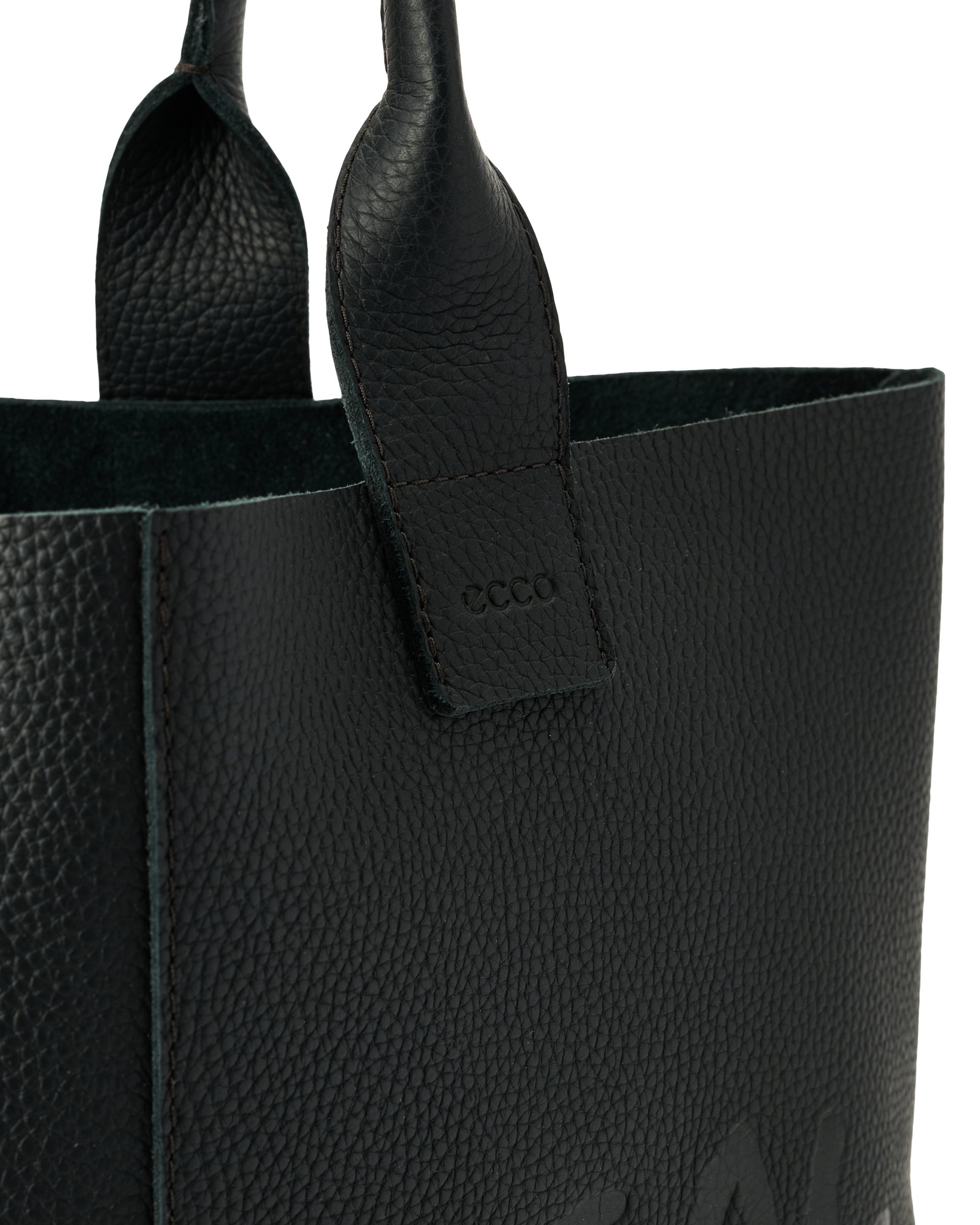 Kožená taška tote ECCO® Tote - Čierna - Detail-2