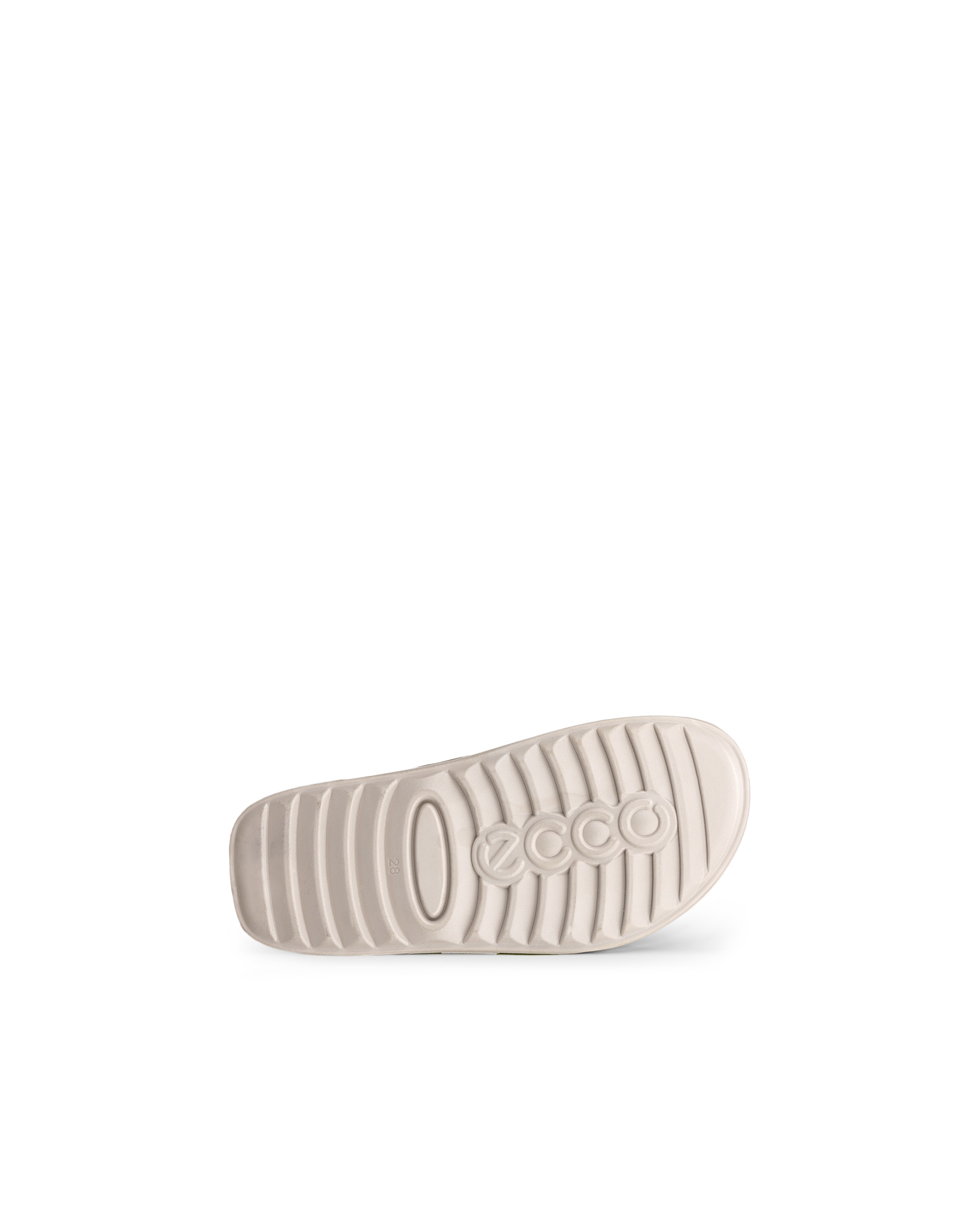 Sandalette en cuir à trois brides ECCO® Cozmo pour enfants - Vert - Sole