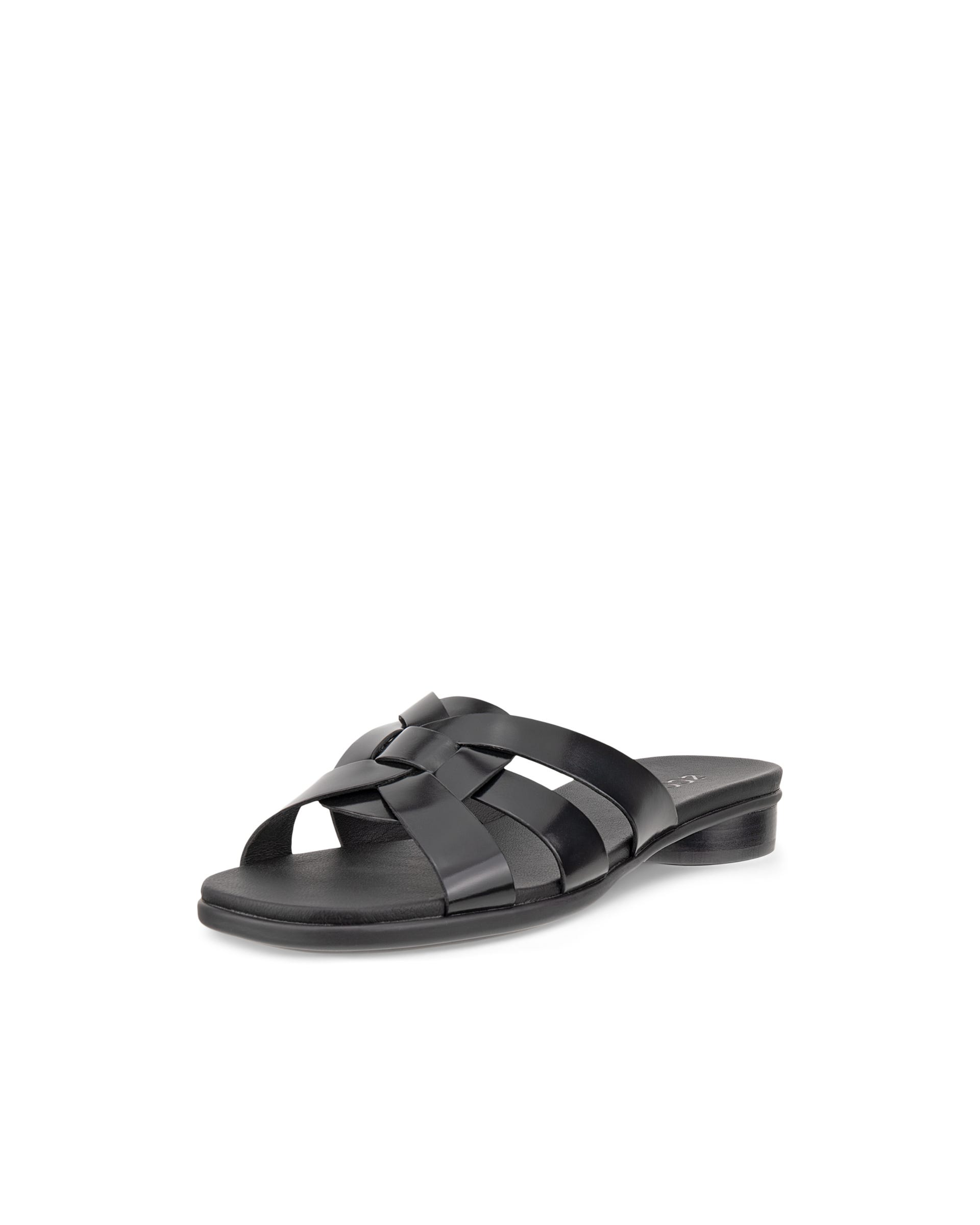 Women's ECCO® Sculpted Alba 25 Patent Leather Cross-Strap Slide