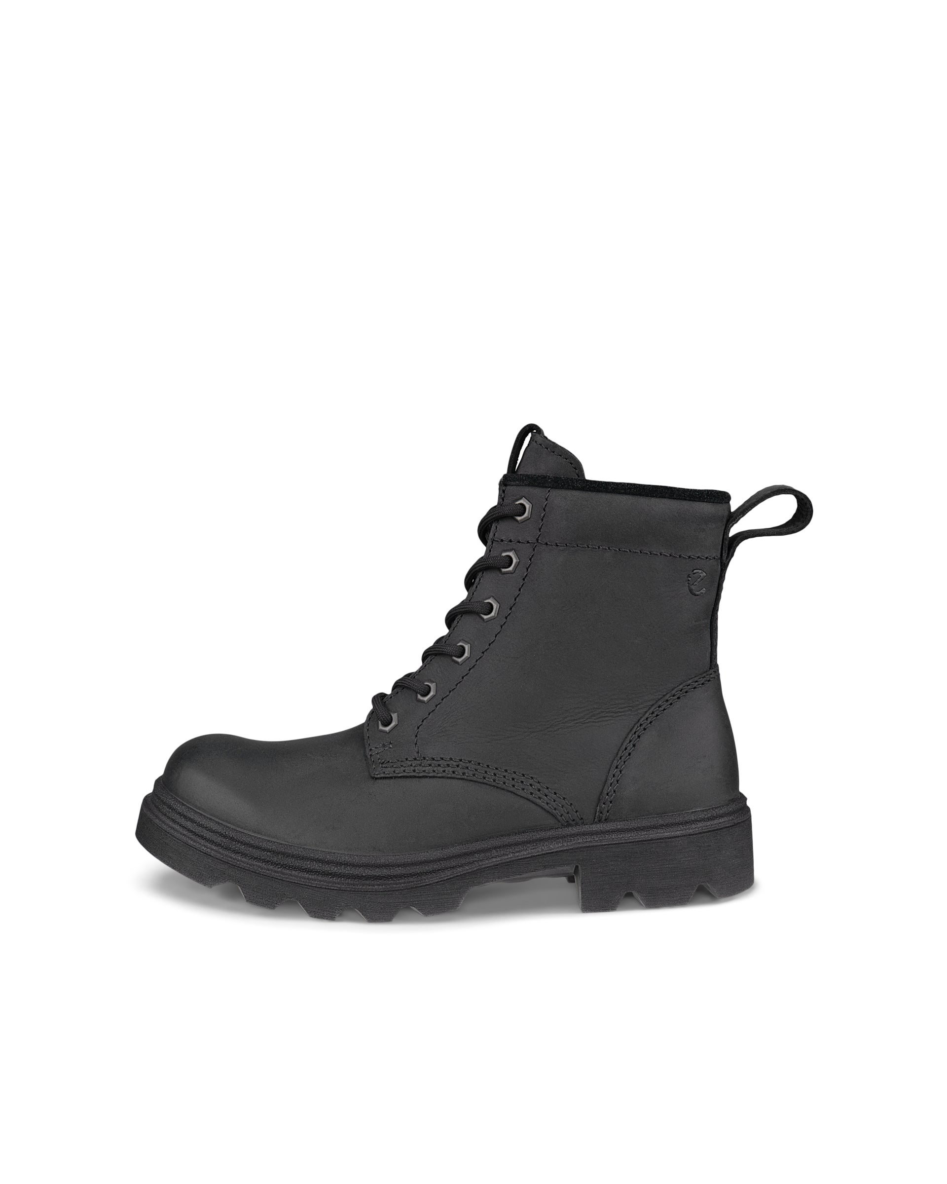 ECCO Grainer ウィメンズ ヌバックウォータープルーフレースアップブーツ - ブラック - Outside
