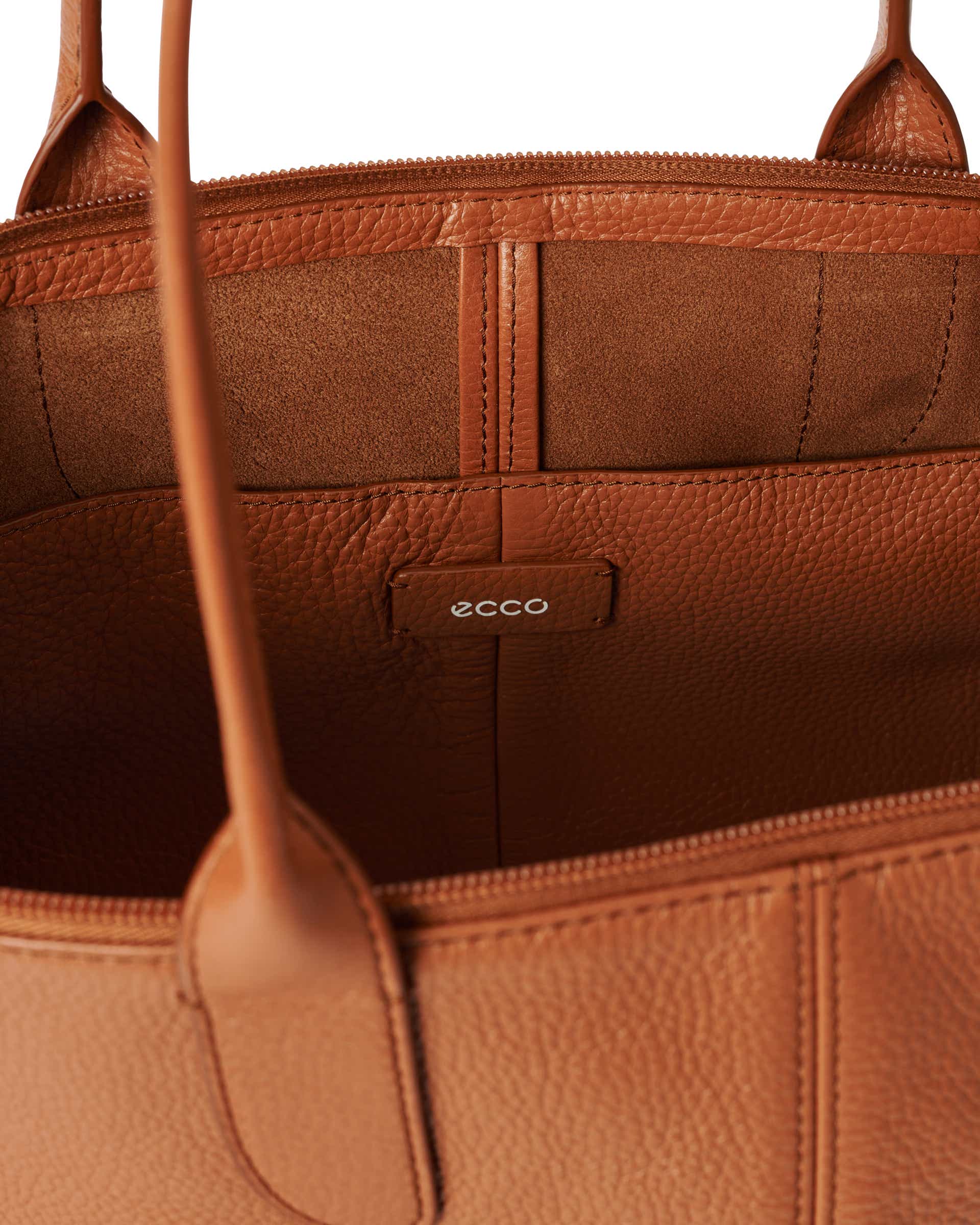 Skórzana torba shopper ECCO® Tote - Brązowy - Inside