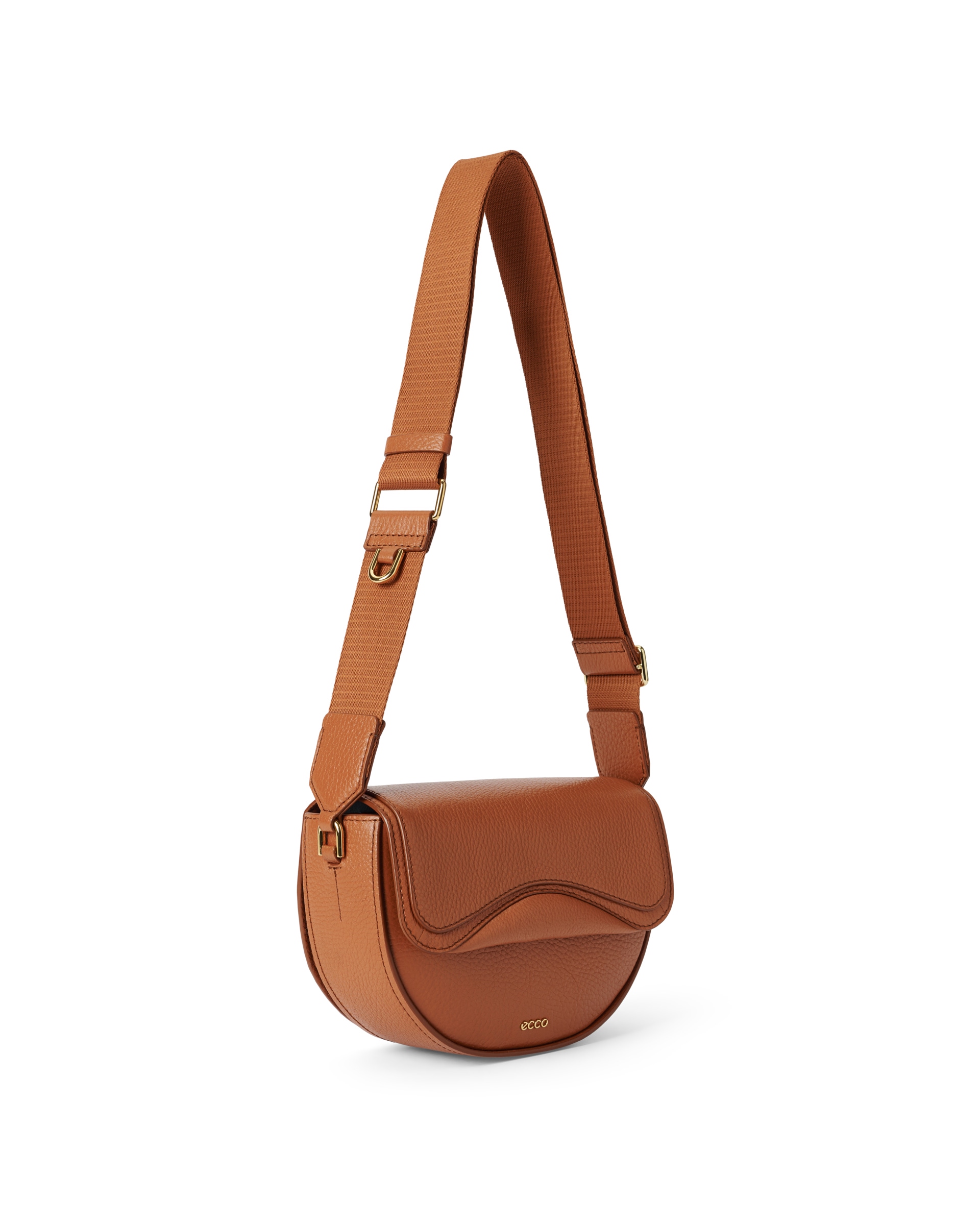 ECCO® Saddle Bag kožna torba preko ramena - Smeđa - Main