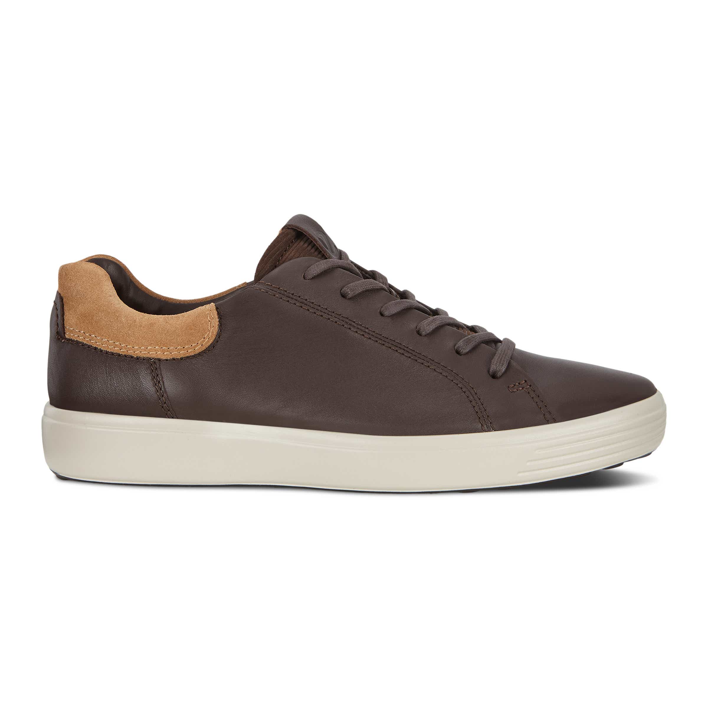 Men's ECCO® Soft 7 Leather Sneaker | Brown