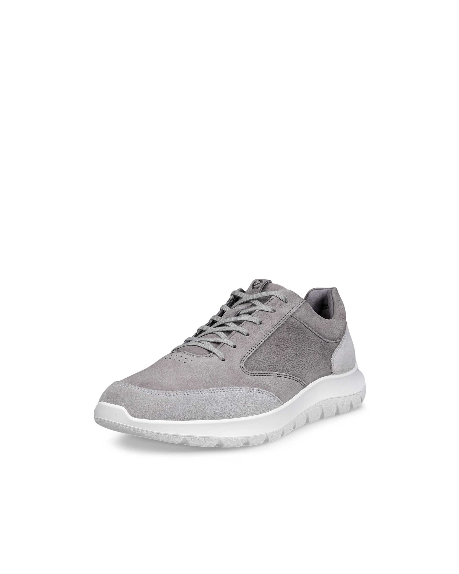 Men's ECCO® CITY STRIDE Nubuck Sneaker - Gray - Main