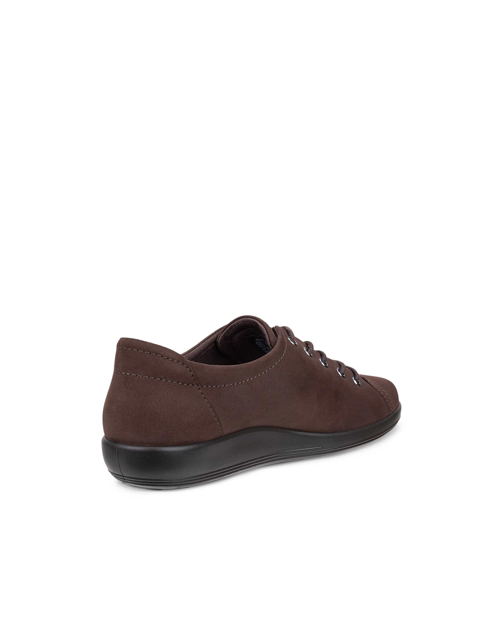 Sapatos atacadores nobuck mulher ECCO® SOFT 2.0 - Castanho - Back
