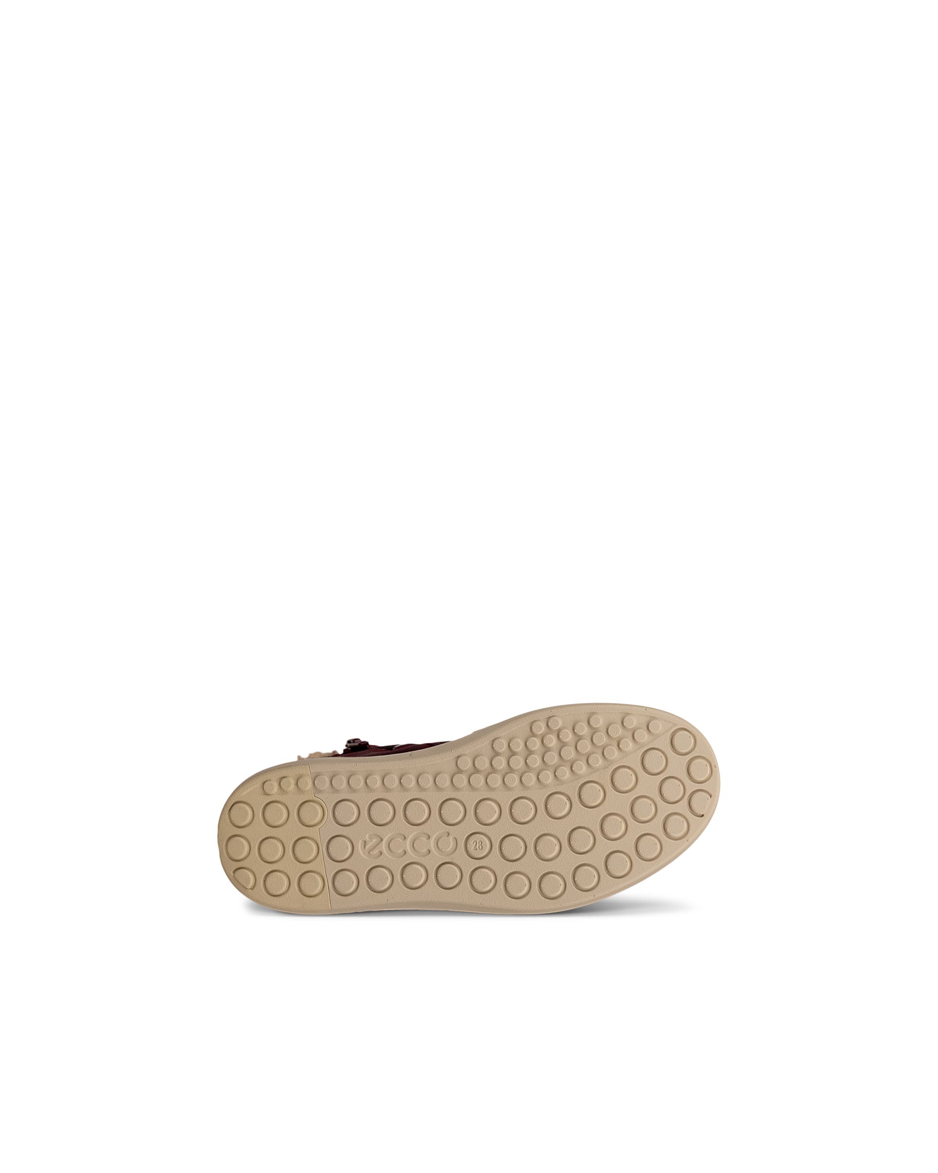 Dziecięce nubukowe wodoodporne botki ECCO® SOFT 60 - Czerwony - Sole