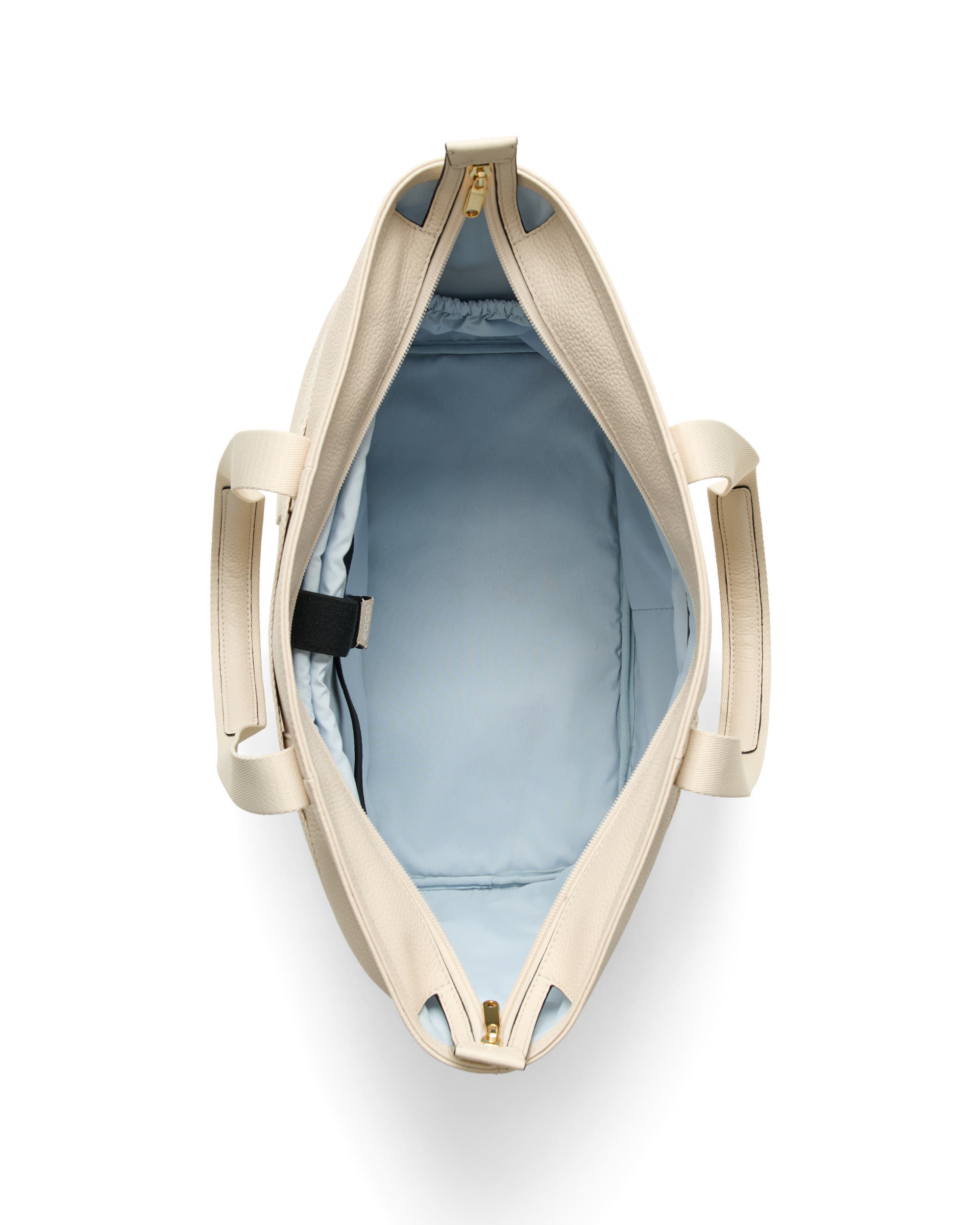 ECCO® Globetrotter Waterproof Leather Tote Bag - Beige - Birdeye