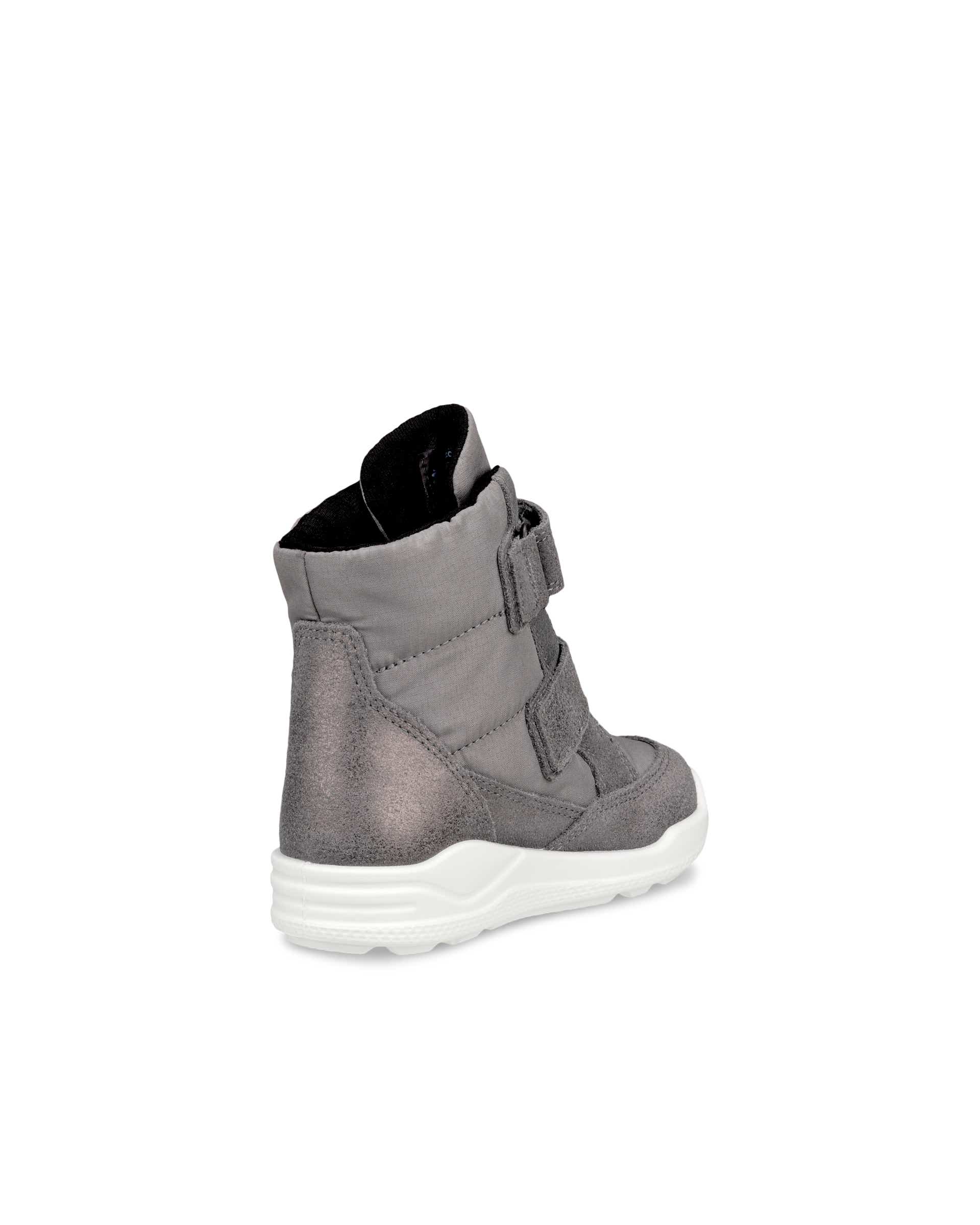 ECCO® Urban Mini Kinder Halbhoher Stiefel aus Veloursleder mit Gore-Tex - Grau - Back