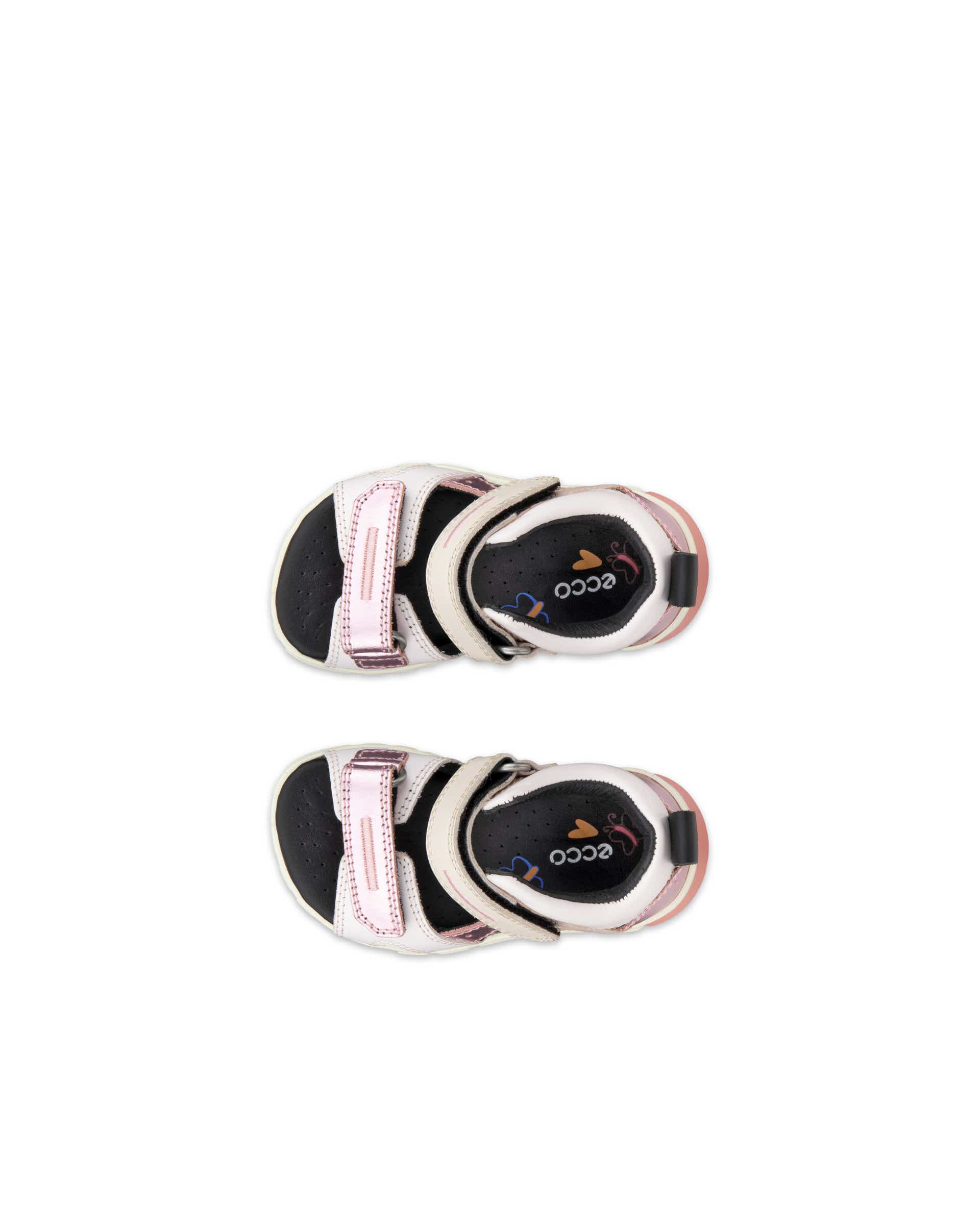 ECCO® Mini Stride nahast sandaal lastele - Roosa - Top left pair