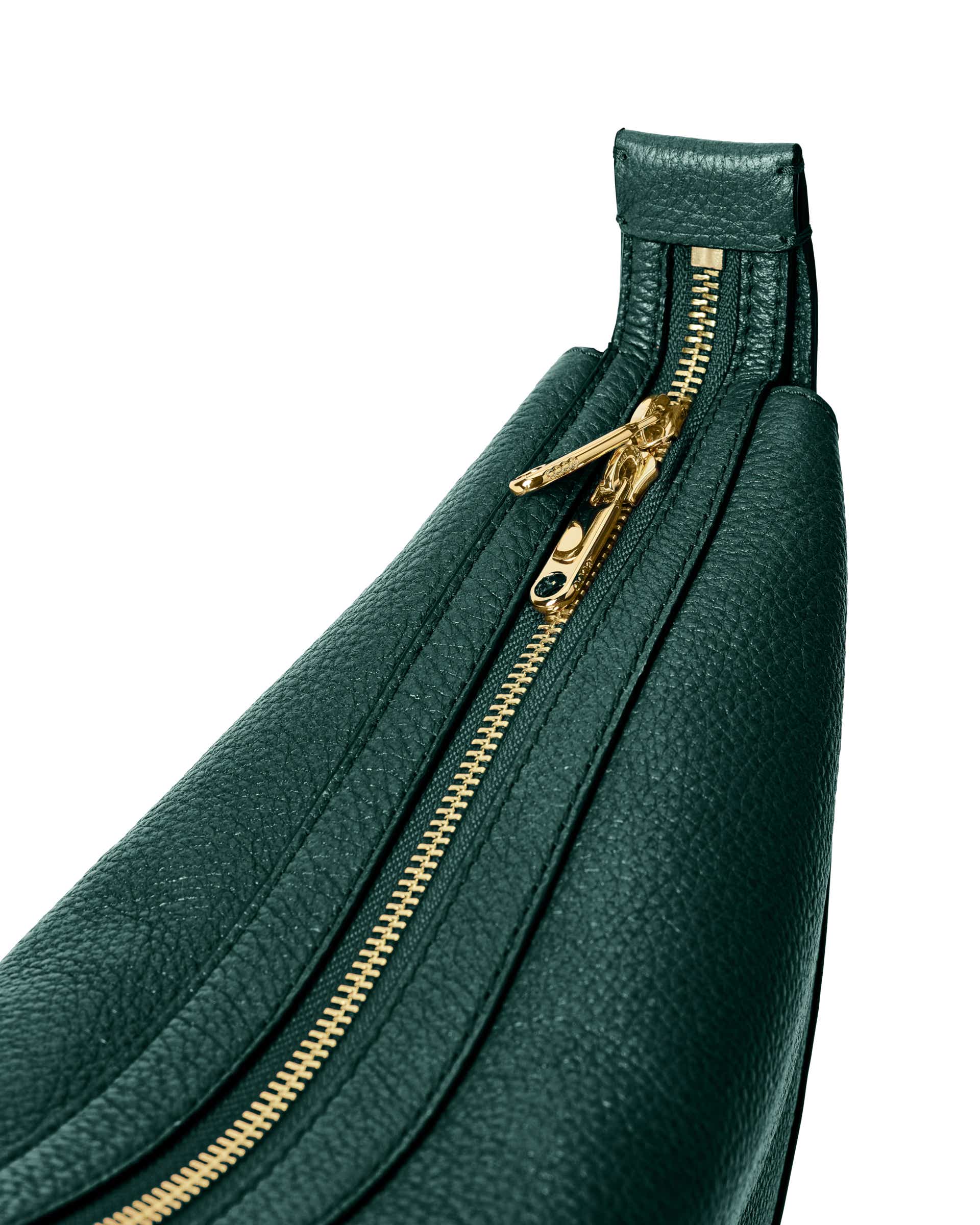 ECCO® Fortune Bag kožna torba hobo - Zelena - Detail-1