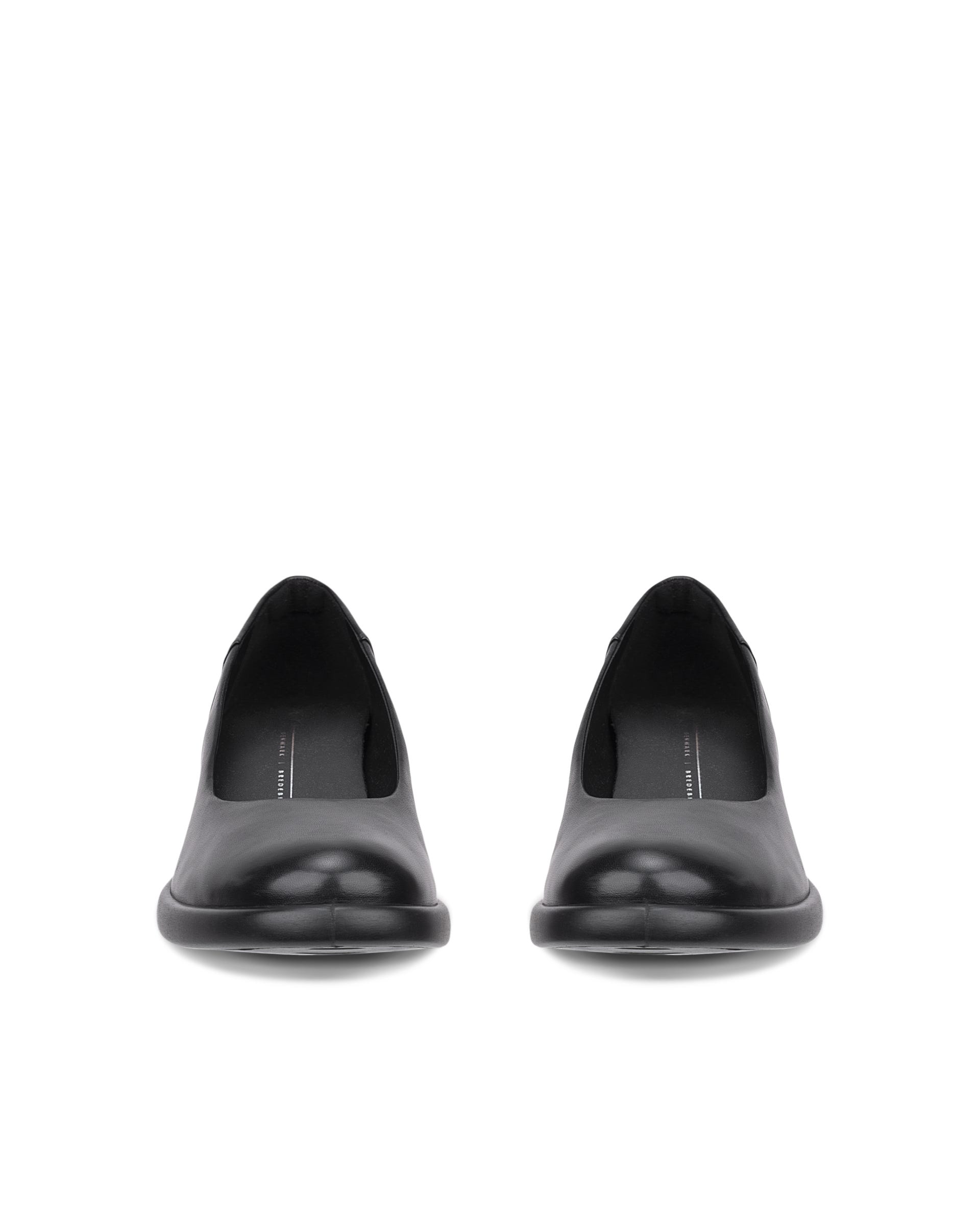 Women's ECCO® SCULPTED LX 35 Leather Block-Heeled Pump - Black - Outside