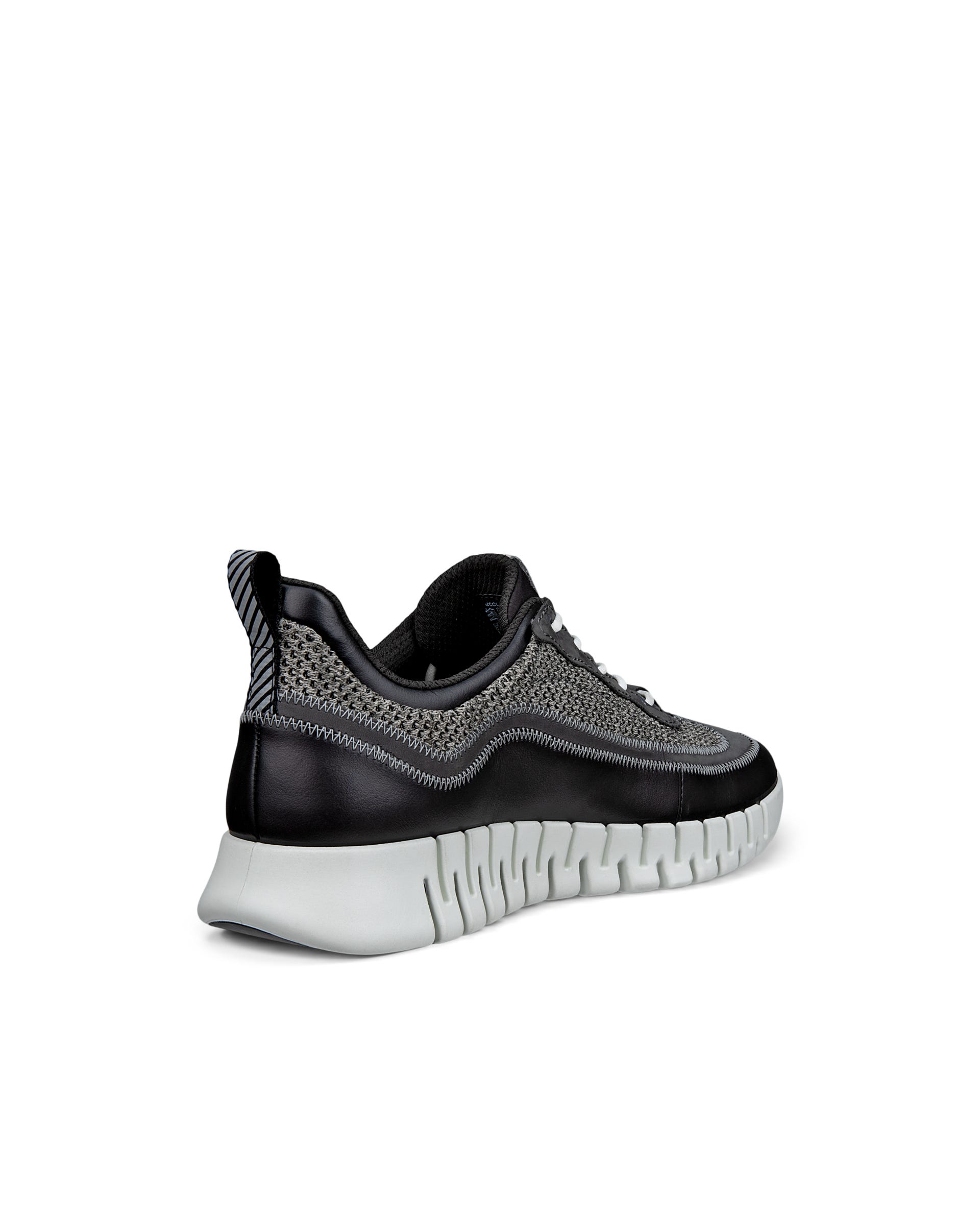 ECCO® GRUUV heren leren sneaker - Zwart - Back