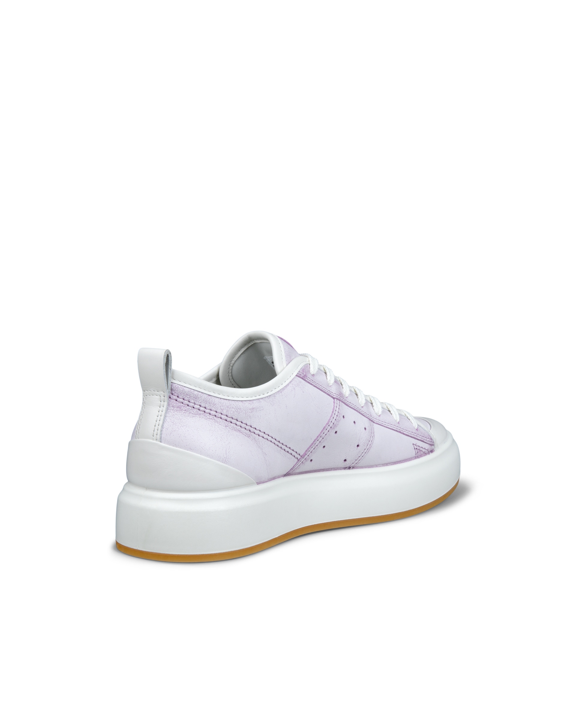 ECCO® Street Ace Dames leren sneaker - Paars - Back