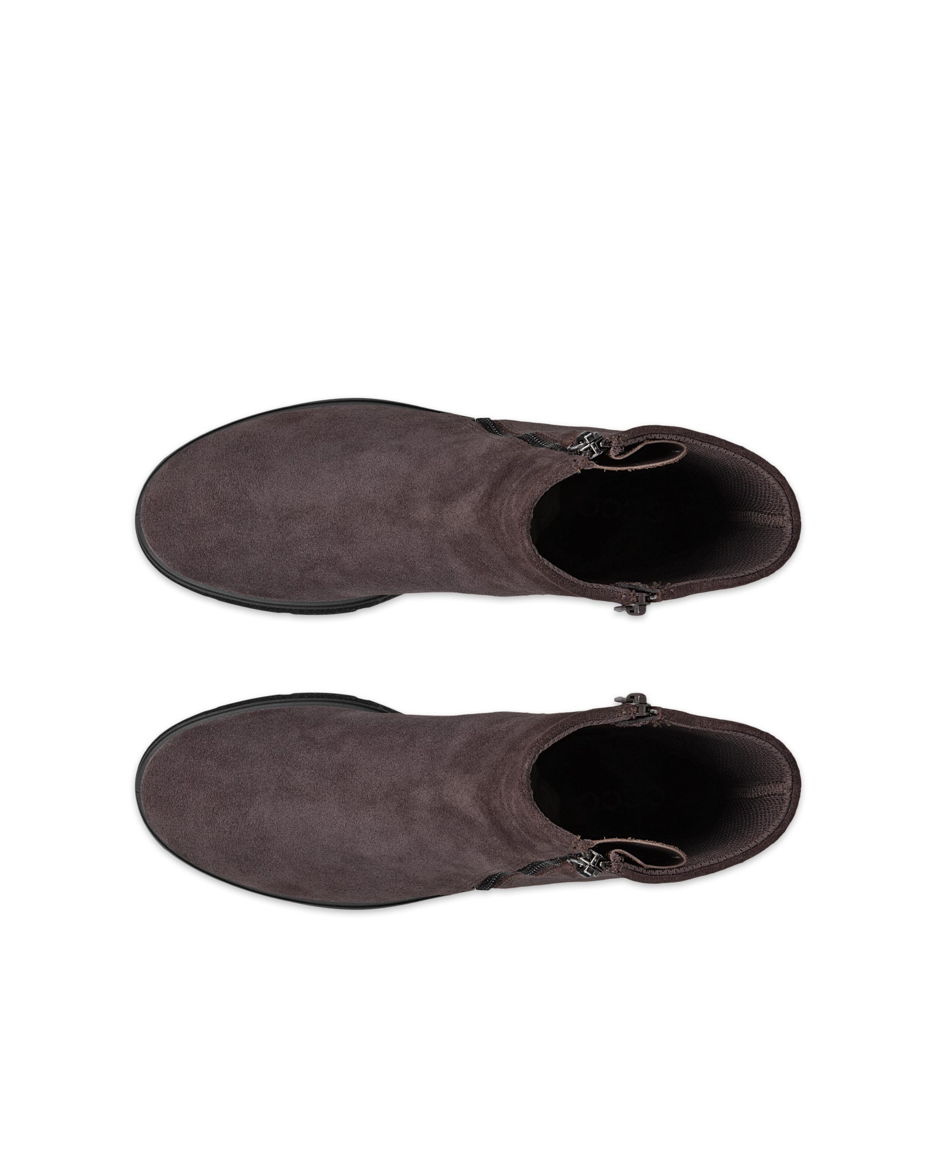 ECCO® BELLA 2 Damen Bootie aus Veloursleder mit Reißverschluss - Braun - Outside