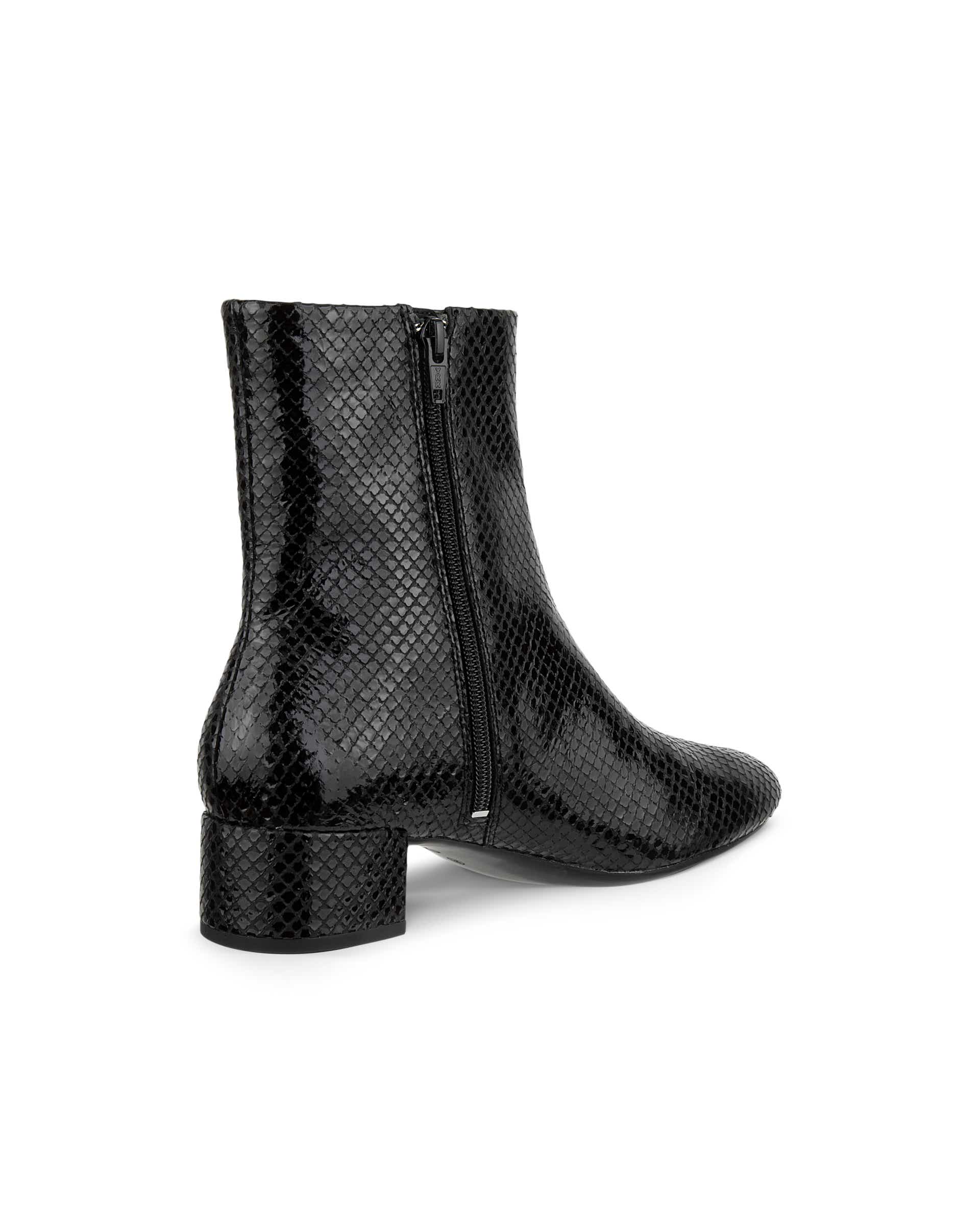 ECCO® LIVA 35 Damen Lederstiefelette mit Absatz - Schwarz - Back