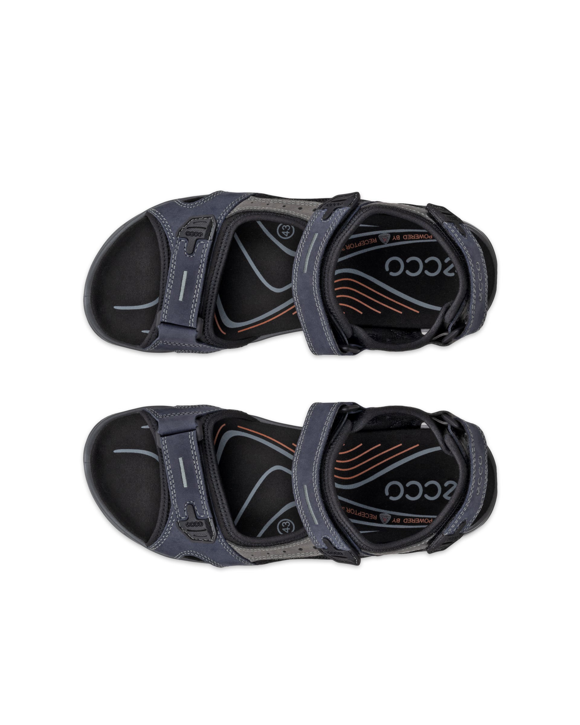 ECCO® Offroad Herren Trekkingsandale aus Nubukleder - Blau - Top left pair
