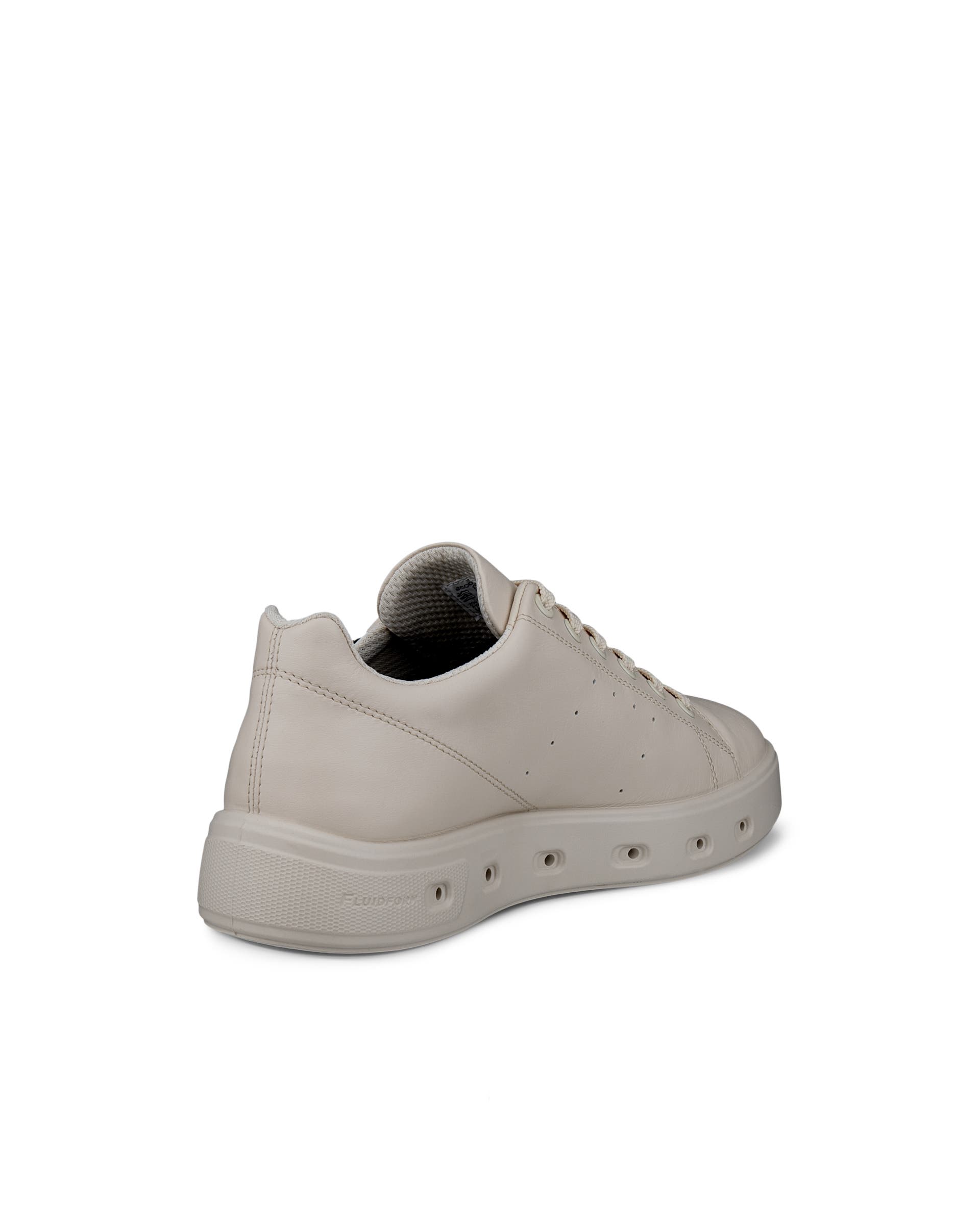 Women's ECCO® STREET 720 Leather Gore-Tex Trainer - Beige - Back