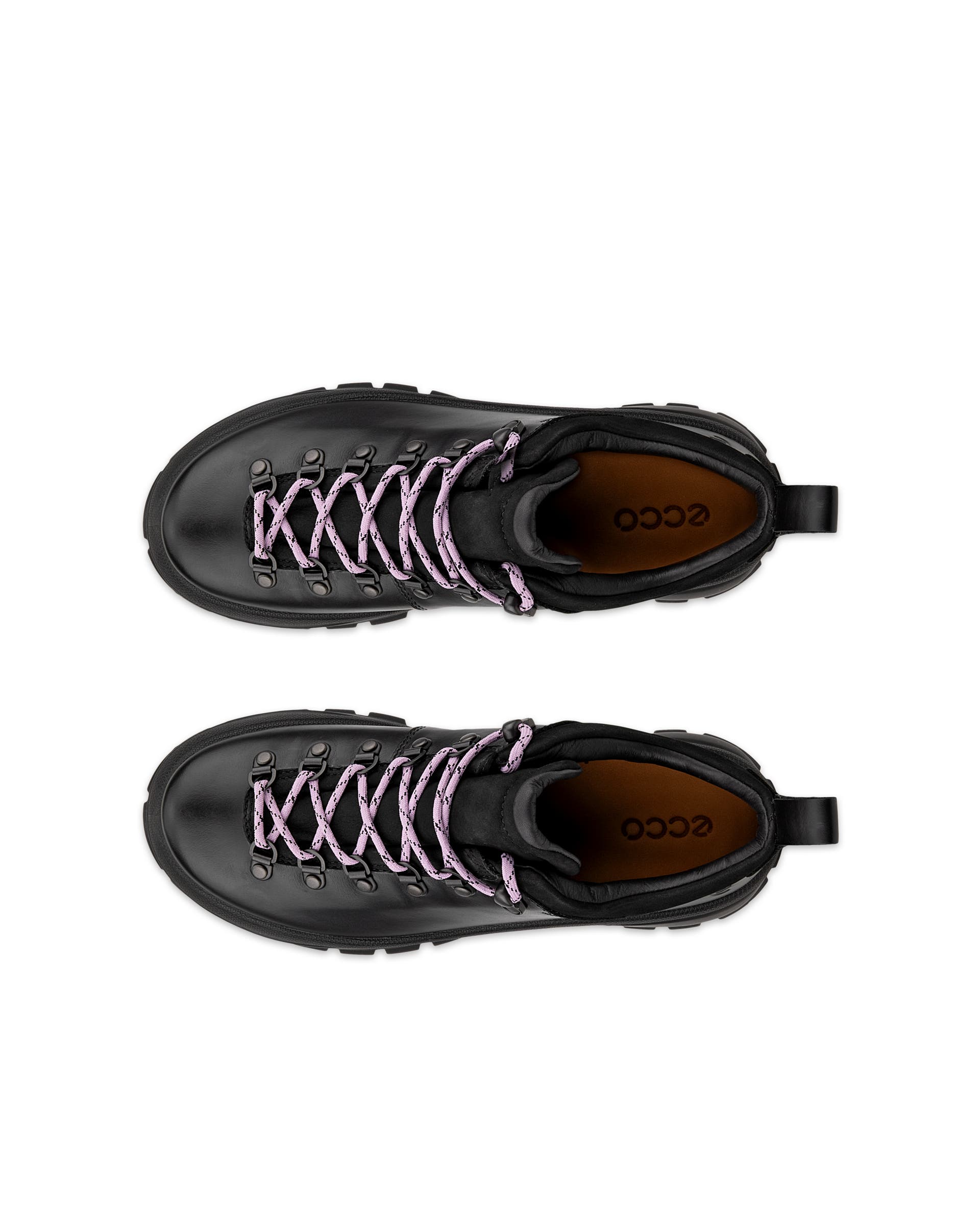 ECCO® Track 30 Damen Wasserdichte Lederschuh - Schwarz - Top left pair