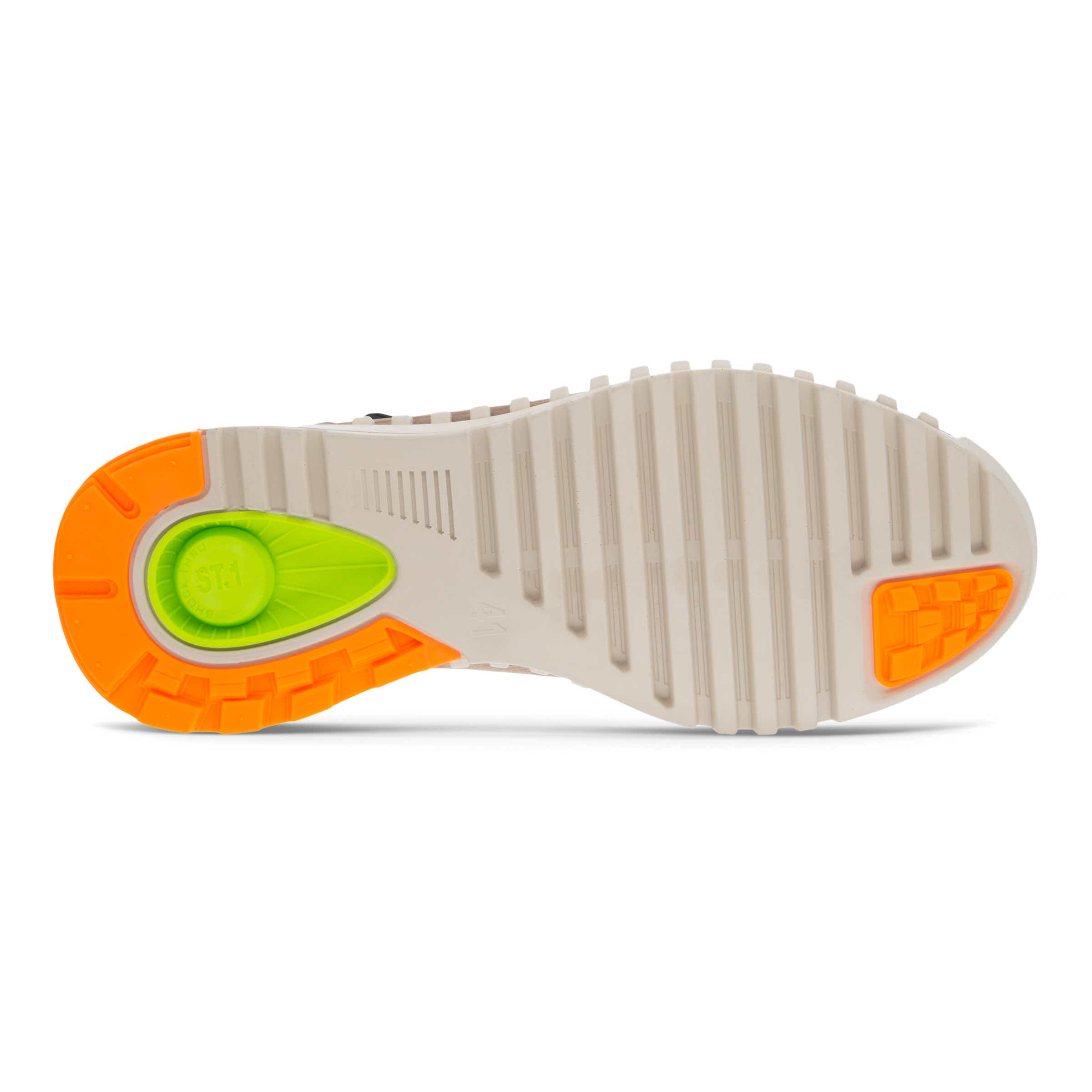 Women's ECCO® Zipflex Leather Sneaker - Brown - Sole