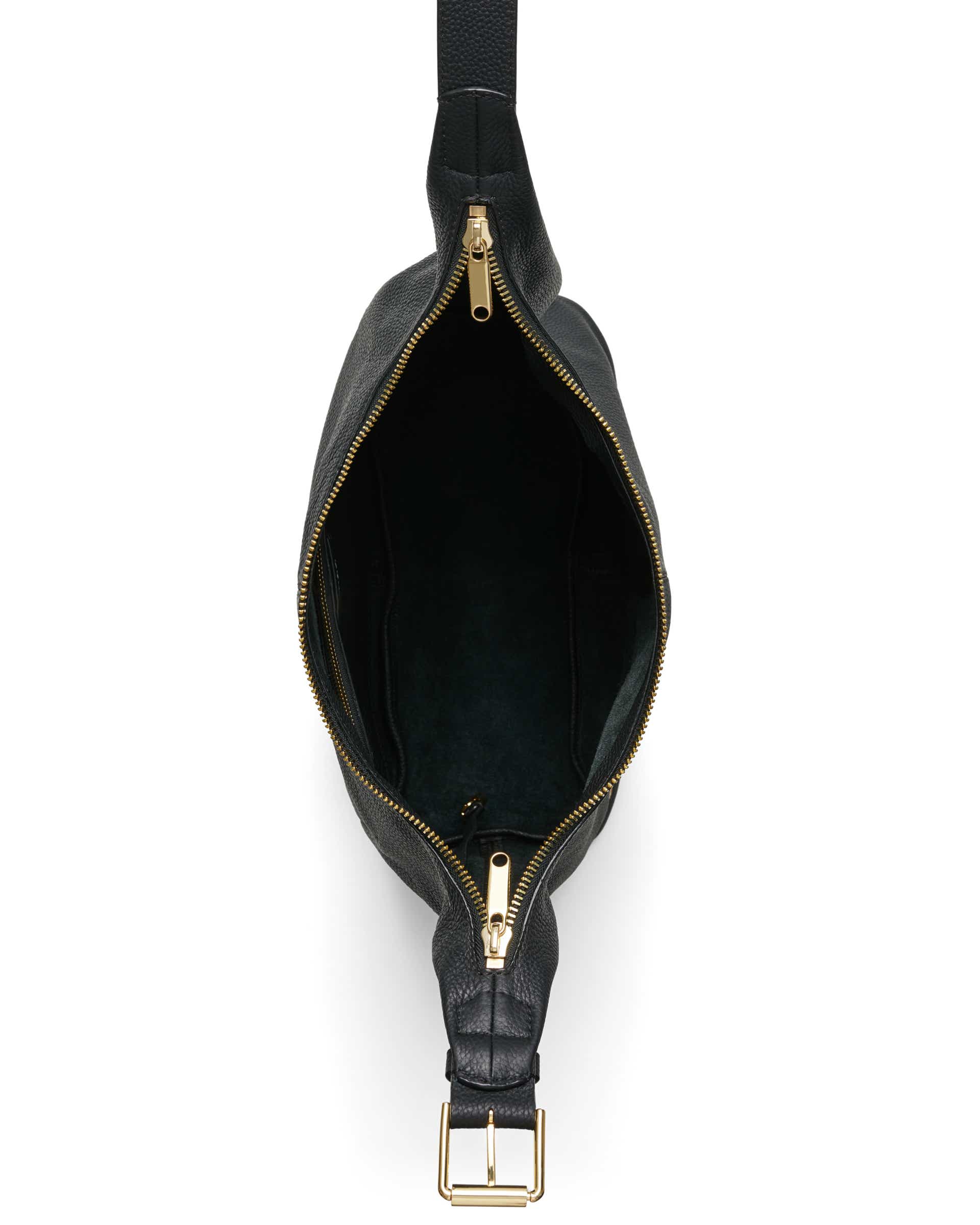 ECCO® Hobo Hobo-Tasche aus Leder - Schwarz - Birdeye