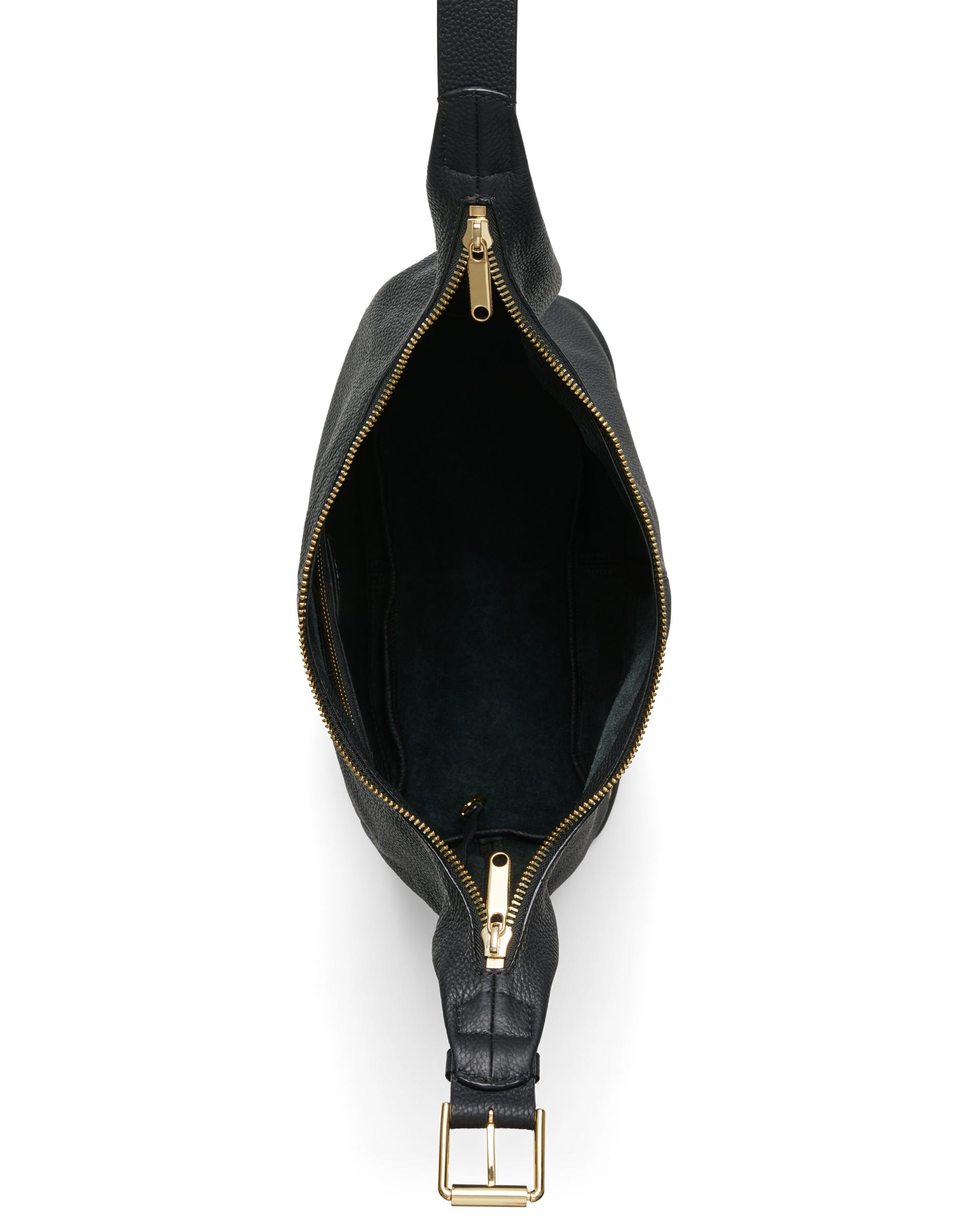 ECCO® Hobo Hobo-Tasche aus Leder - Schwarz - Birdeye