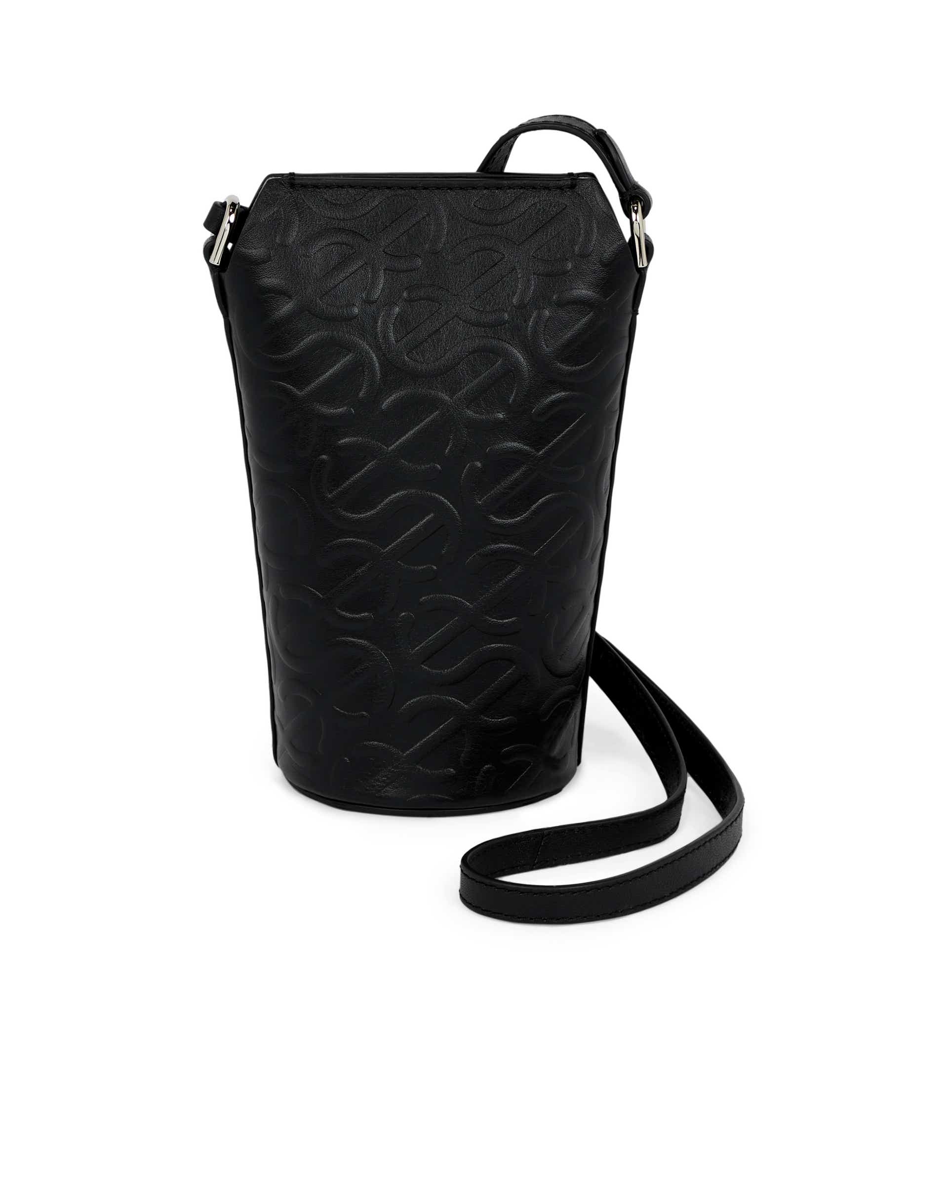 ECCO® Pot Wave Leather Crossbody Bag | Black ECCO® Pot Wave Leather Crossbody Bag | Black