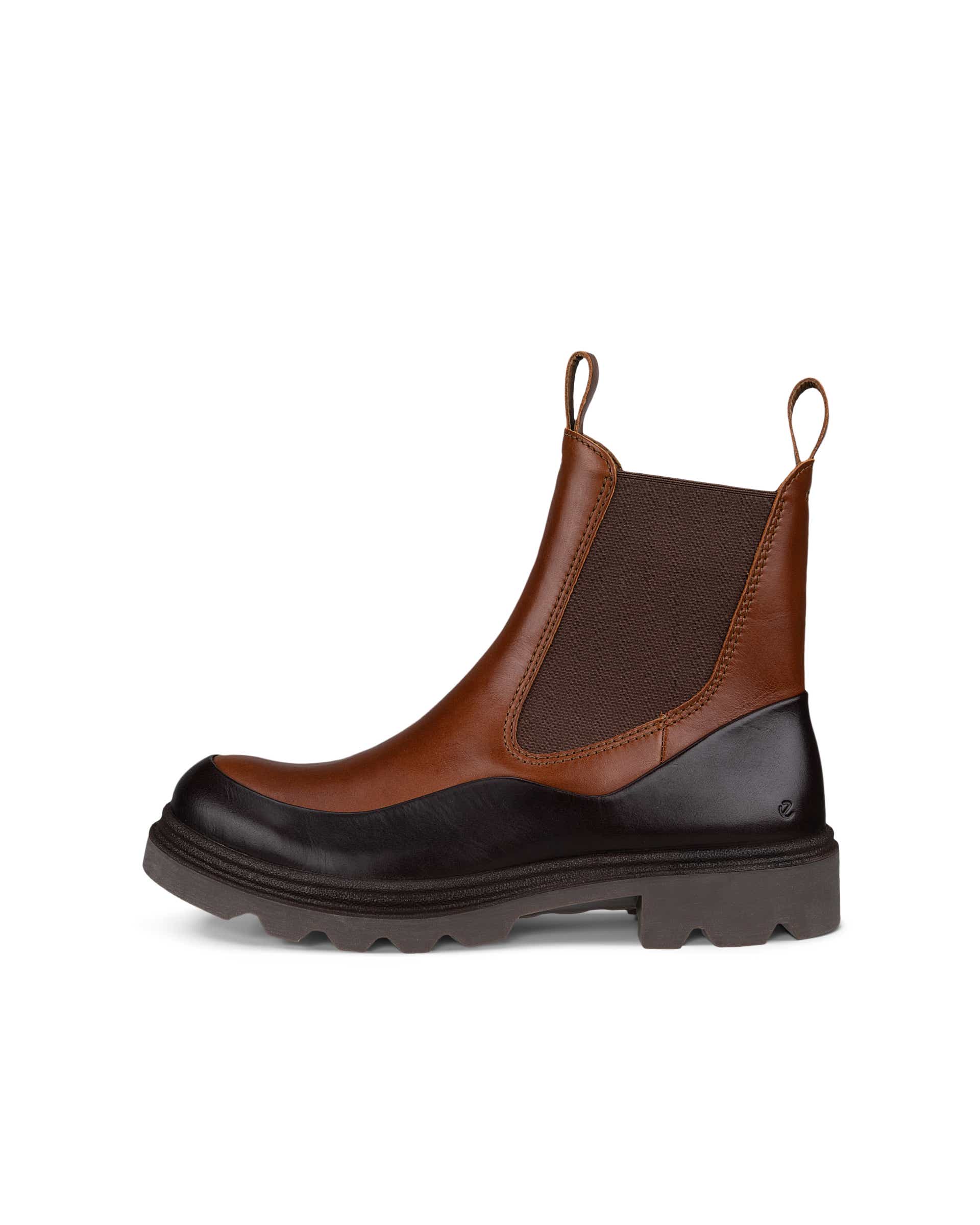 ECCO Grainer ウィメンズ レザーチェルシーブーツ - ブラウン - Outside