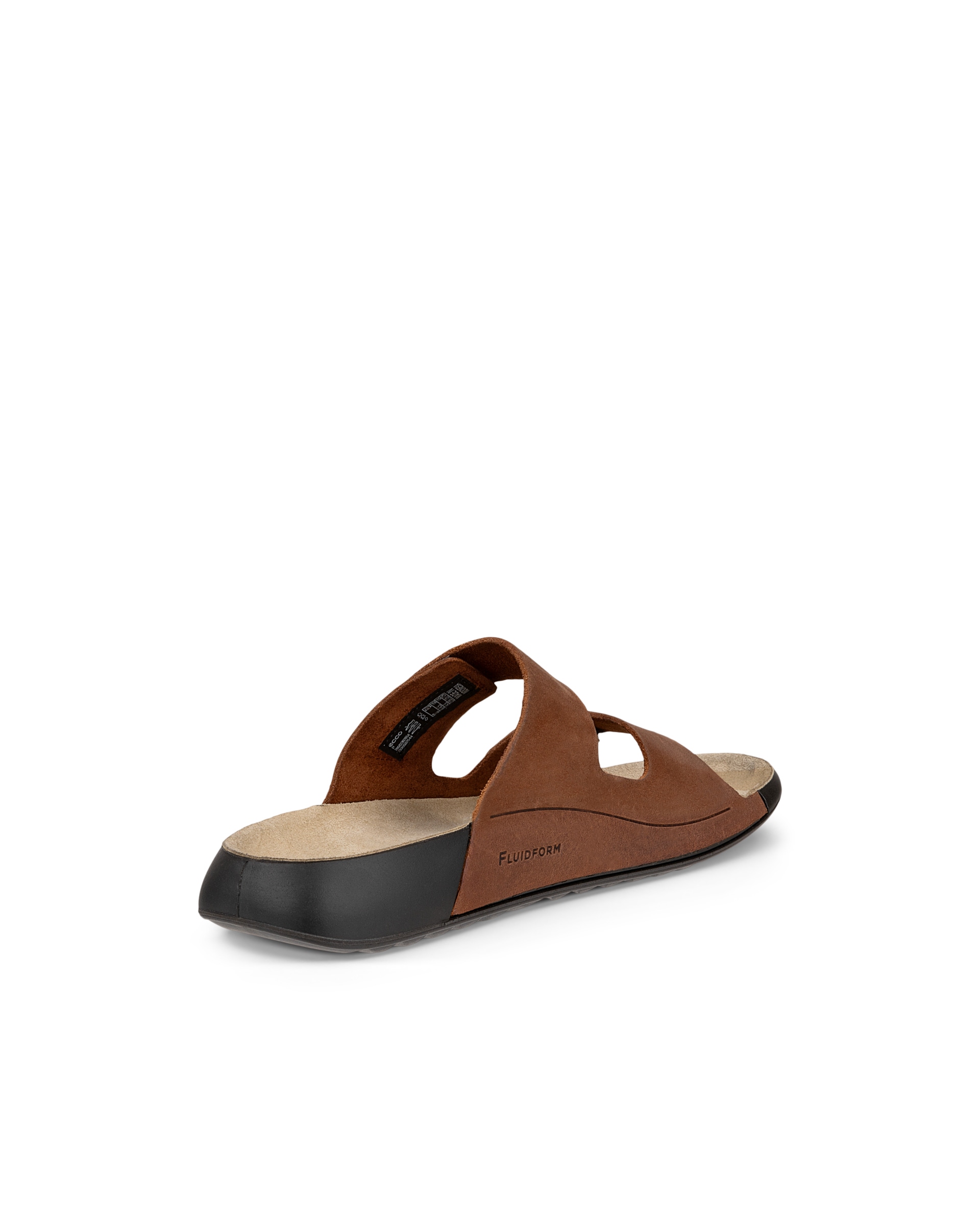 ECCO Cozmo Women's 2-strap Slide Sandal - Brown - Back