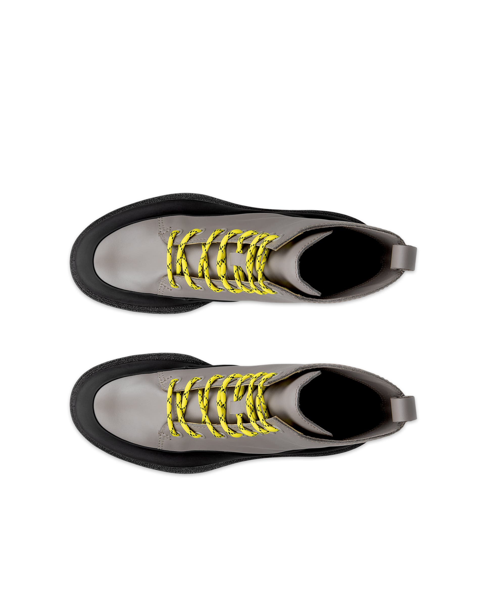 Women's ECCO® GRAINER Leather Boot - Grey - Top left pair