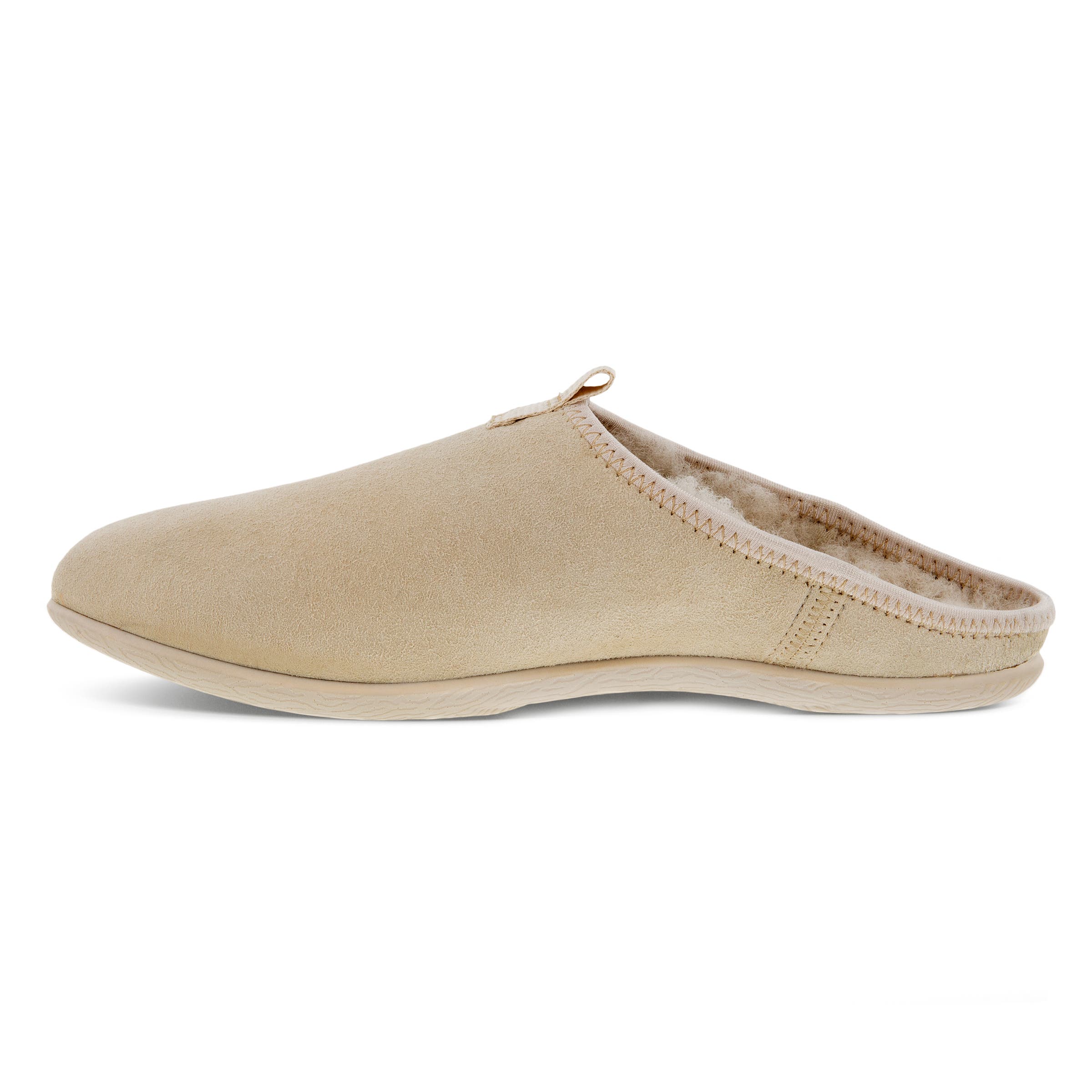 Women's ECCO® Easy Leather Slipper - Beige - Inside