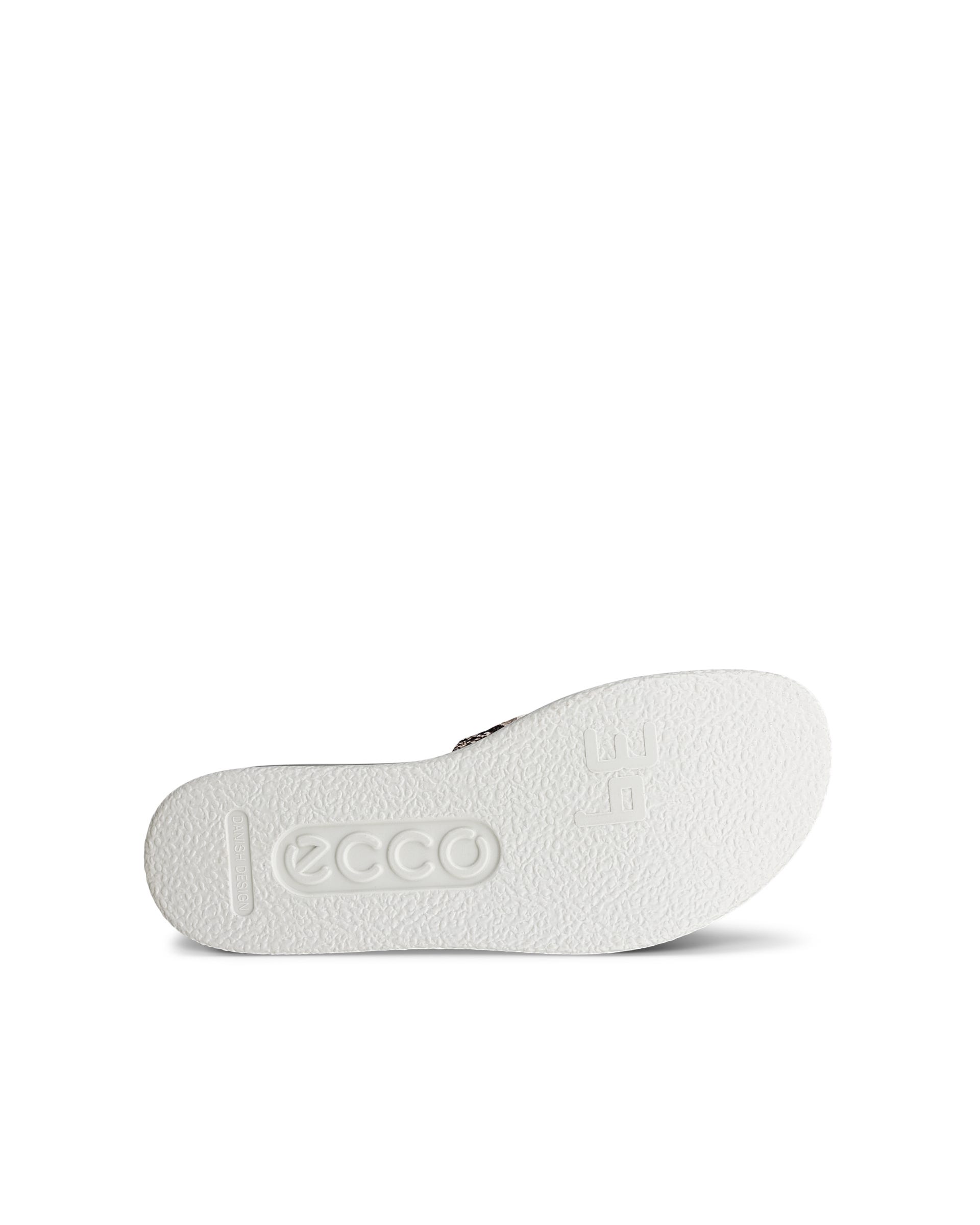 Women's ECCO® Flowt Leather Slide - Gray - Sole