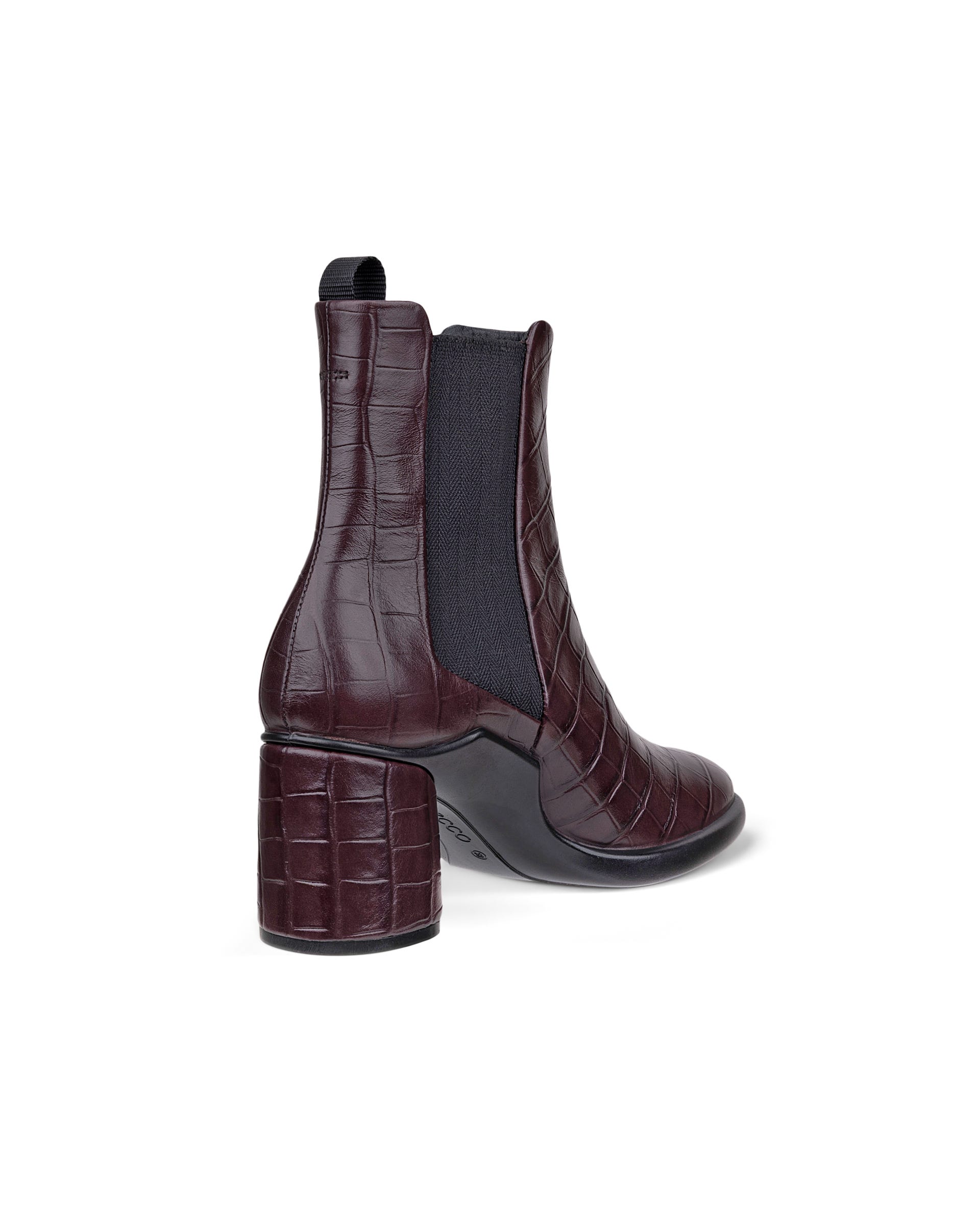 ECCO® SCULPTED LX 55 Damen Chelsea Boot aus Leder mit Absatz - Braun - Outside