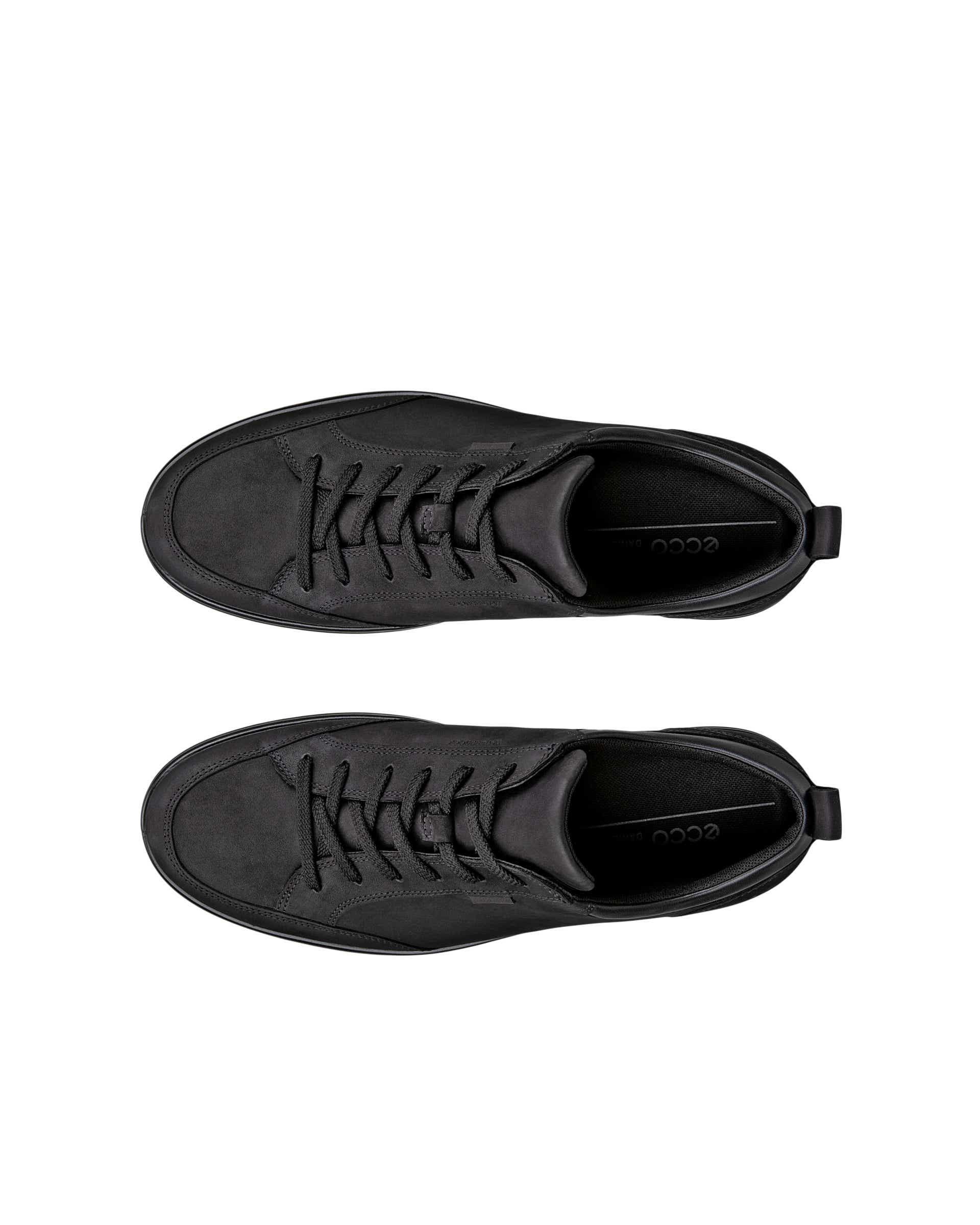 ECCO® Soft 7 Tred Herren Wasserdichte Nubuklederschuh - Schwarz - Top left pair
