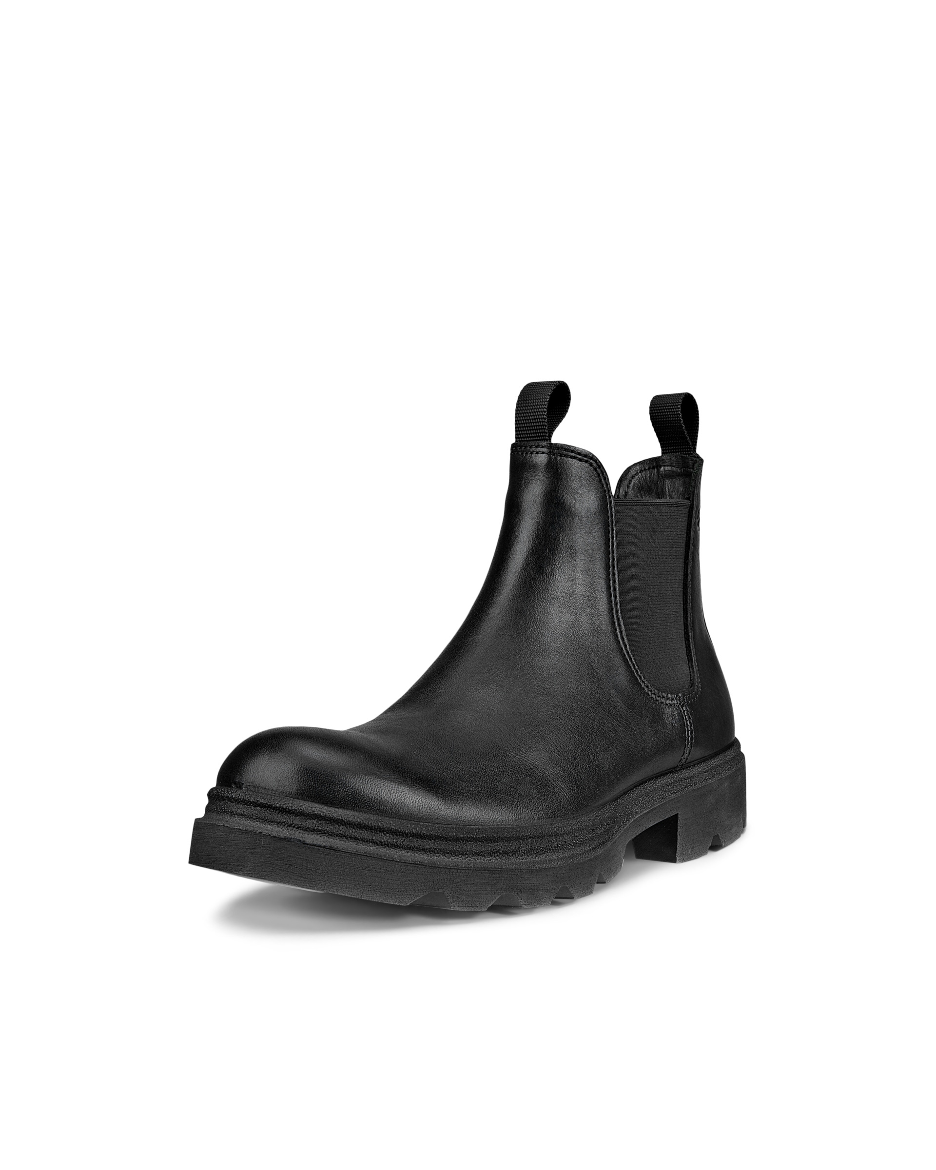 Men's ECCO® Grainer Leather Chelsea Boot - Black - Main