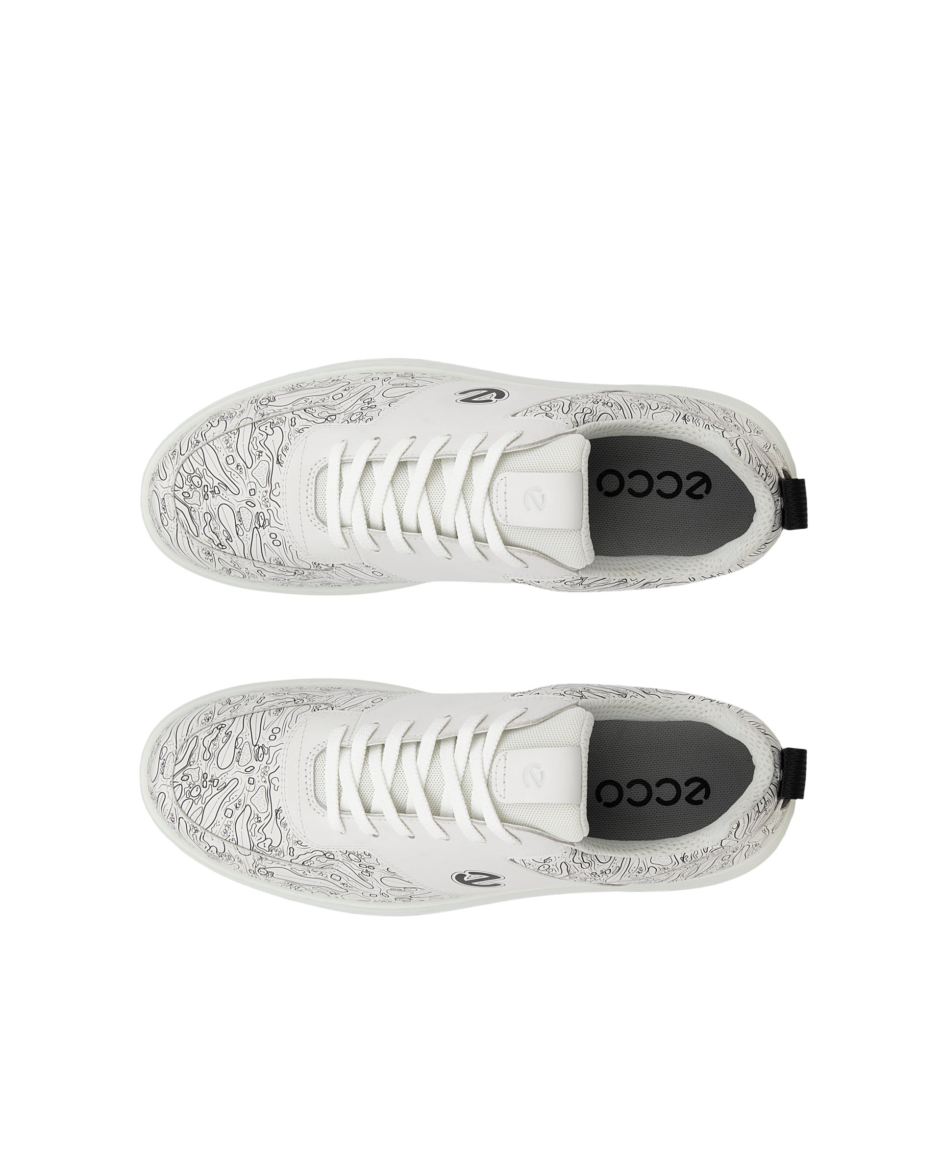 Moški Gore-Tex usnjeni čevlji za golf  ECCO® Golf Street 720 - Bela - Top left pair