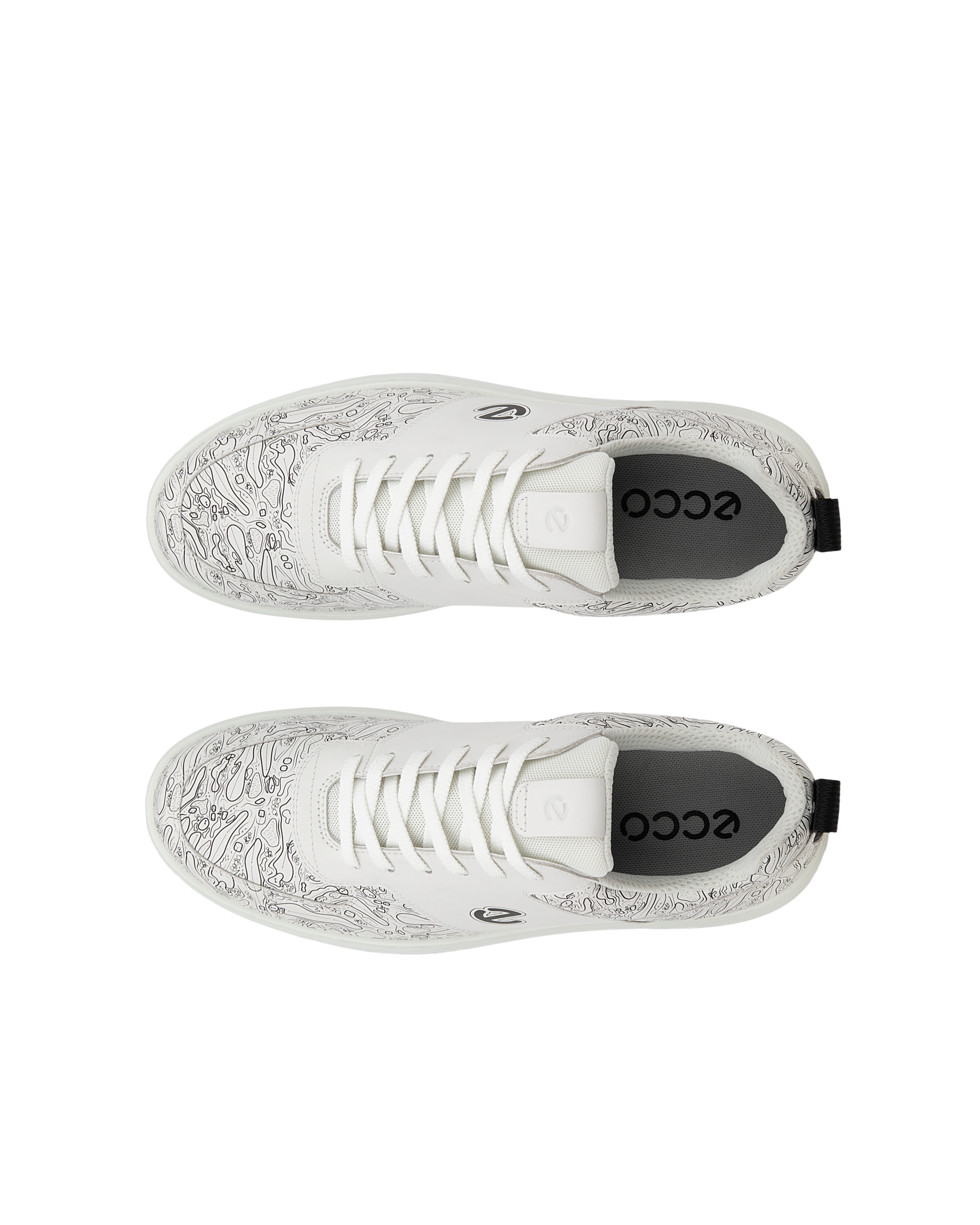 Pánská kožená Gore-Tex golfová obuv ECCO® Golf Street 720 - Bílá - Top left pair