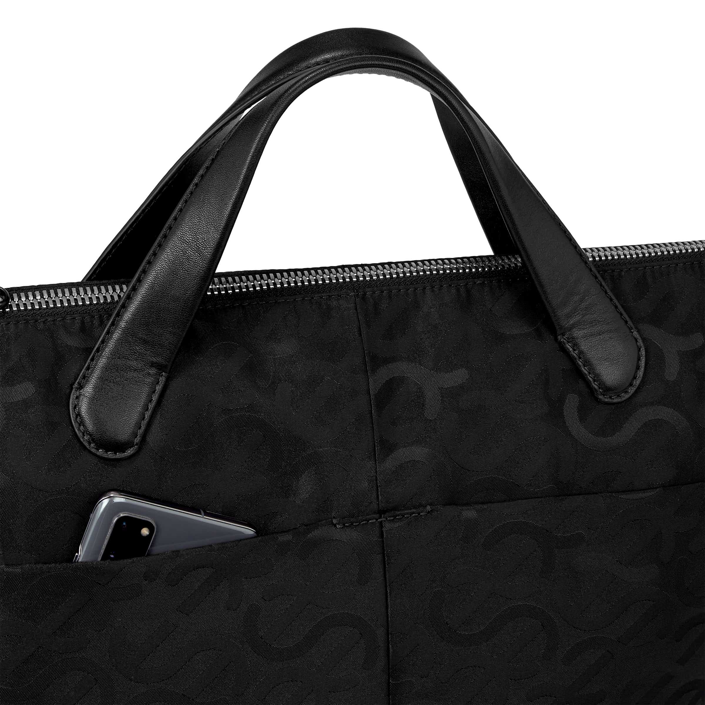 ECCO® Wave Leather Tote Bag - Black - Detail-2