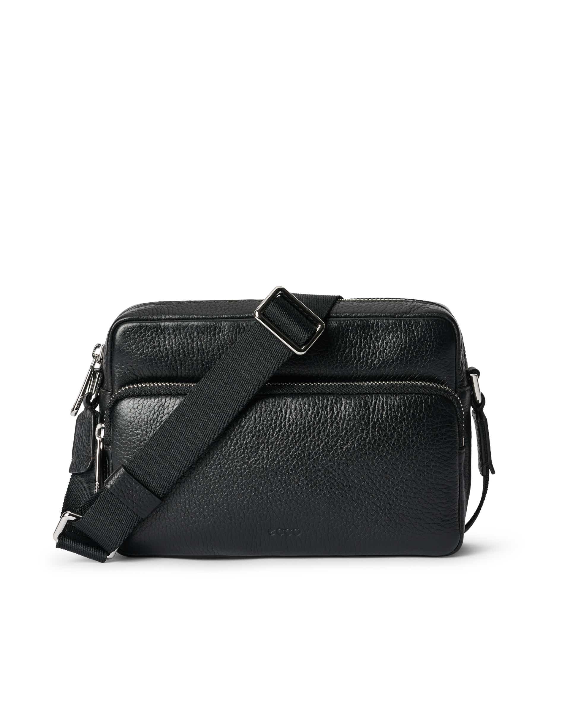 ECCO Camera Bag Pebbled レザーカメラバッグ | ブラック ECCO Camera Bag Pebbled レザーカメラバッグ | ブラック