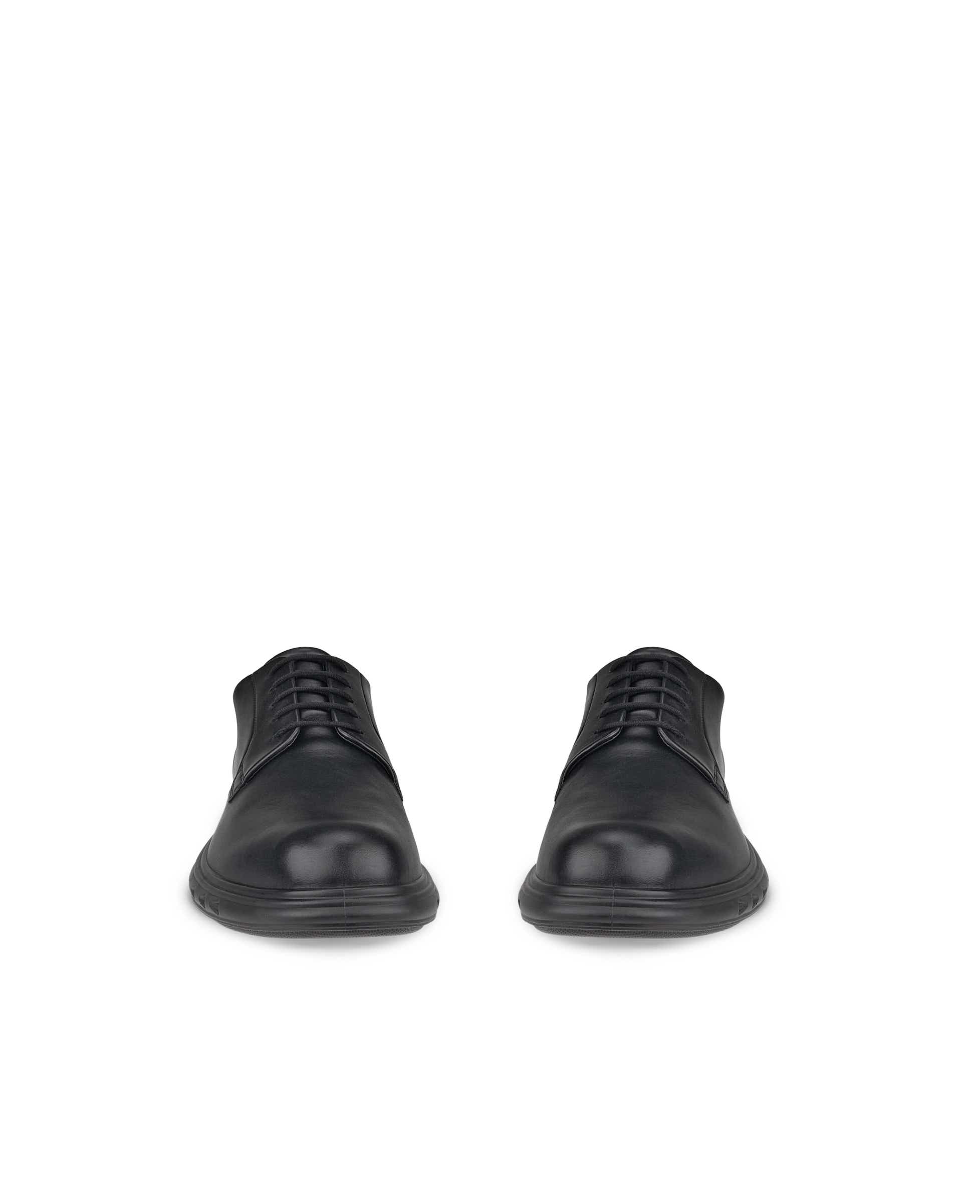Men's ECCO® Hybrid 720 Leather Gore-Tex Derby Shoe - Black - Front pair